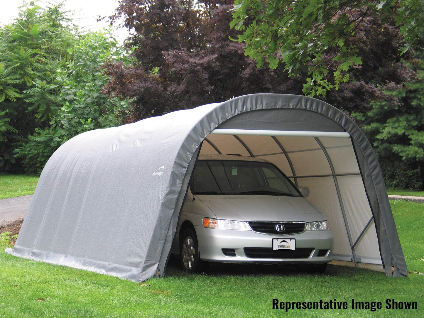 ShelterLogic 72332 Gris 12'x24'x8' Abri de style rond 12'x24'x8' Gris