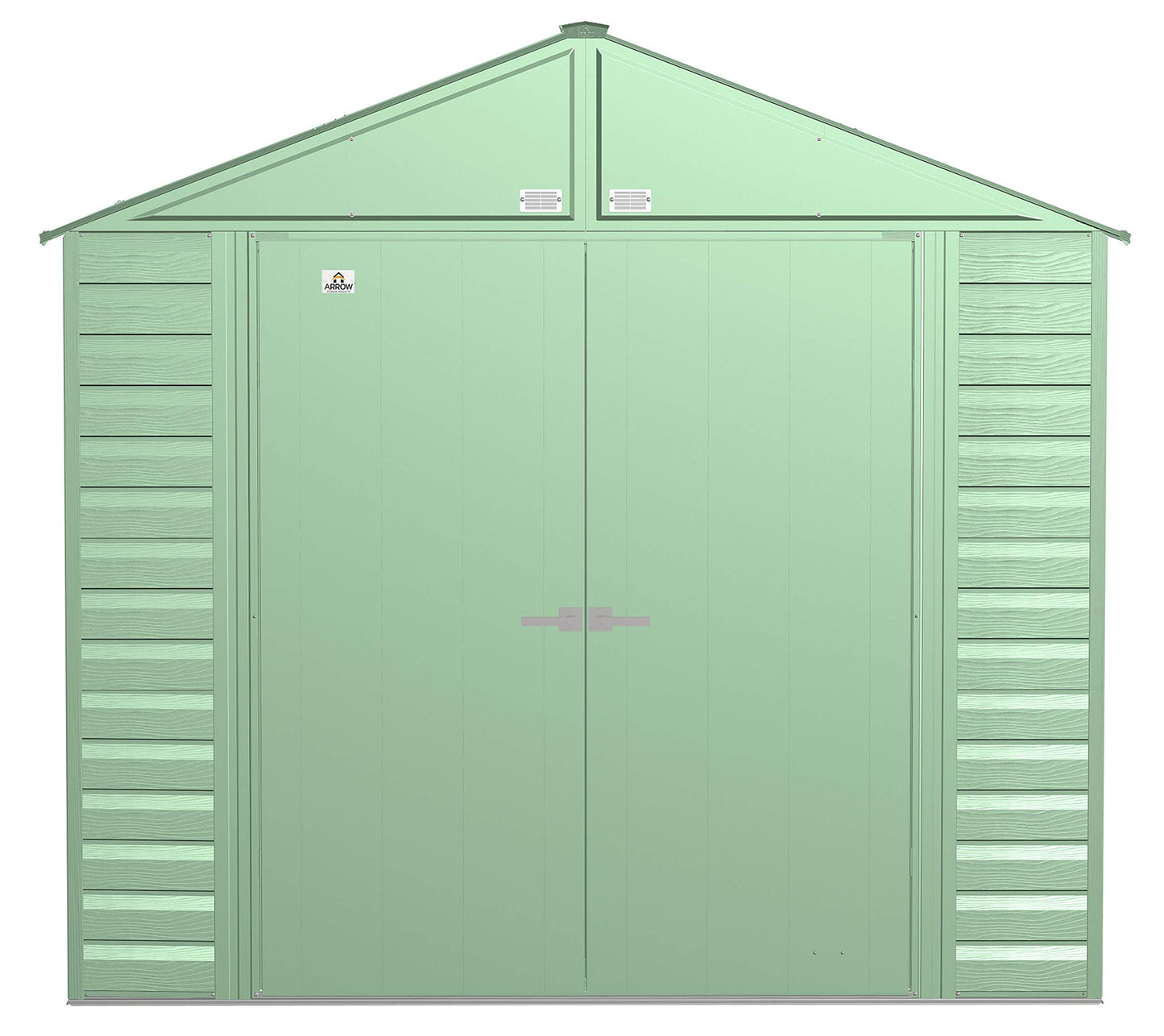 Arrow Shed Select 8' x 8' Outdoor Lockable Steel Storage Shed Building, Sage Green