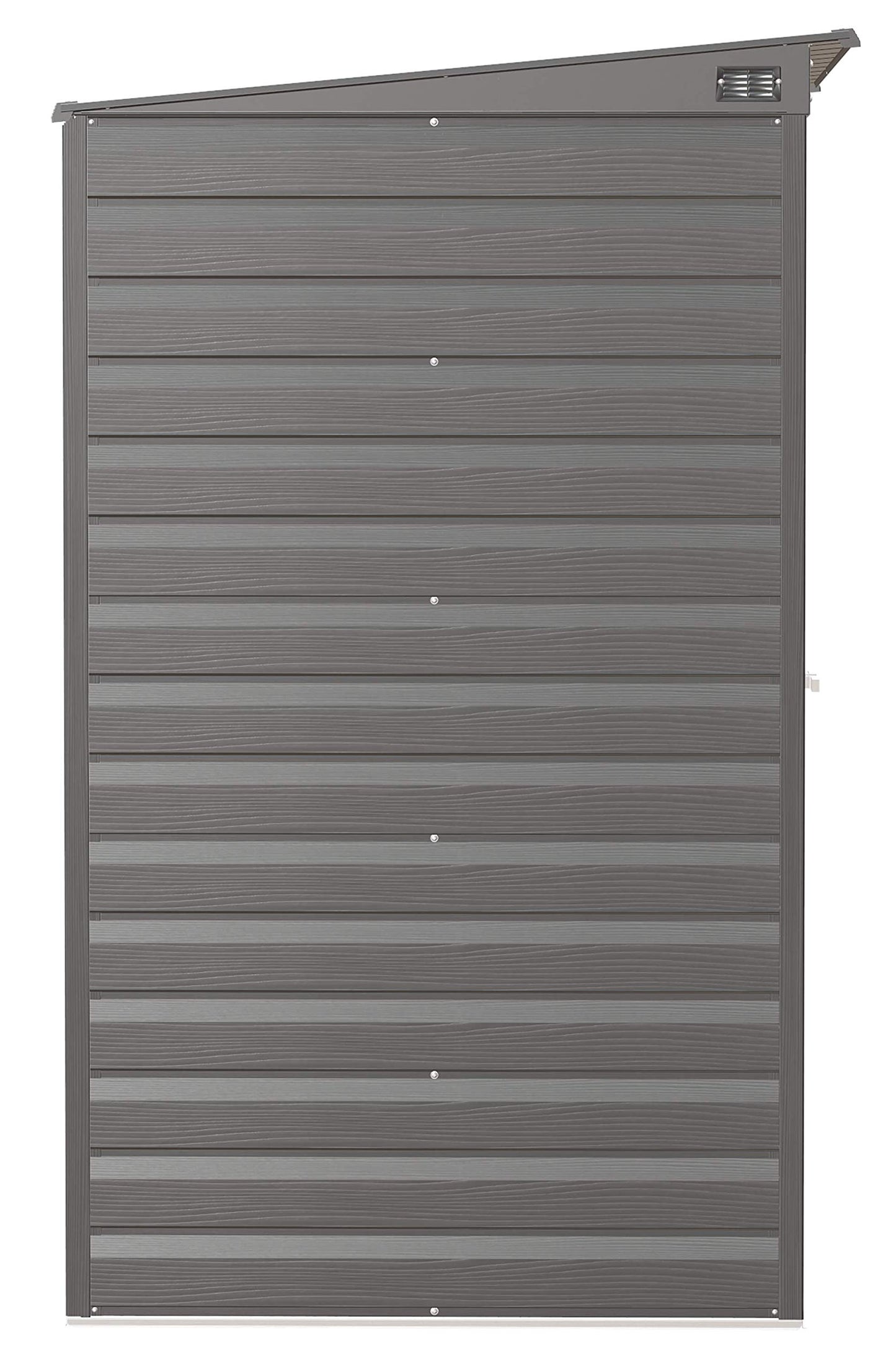 Arrow Shed Select 8' x 4' Outdoor Lockable Steel Storage Shed Building, Charcoal