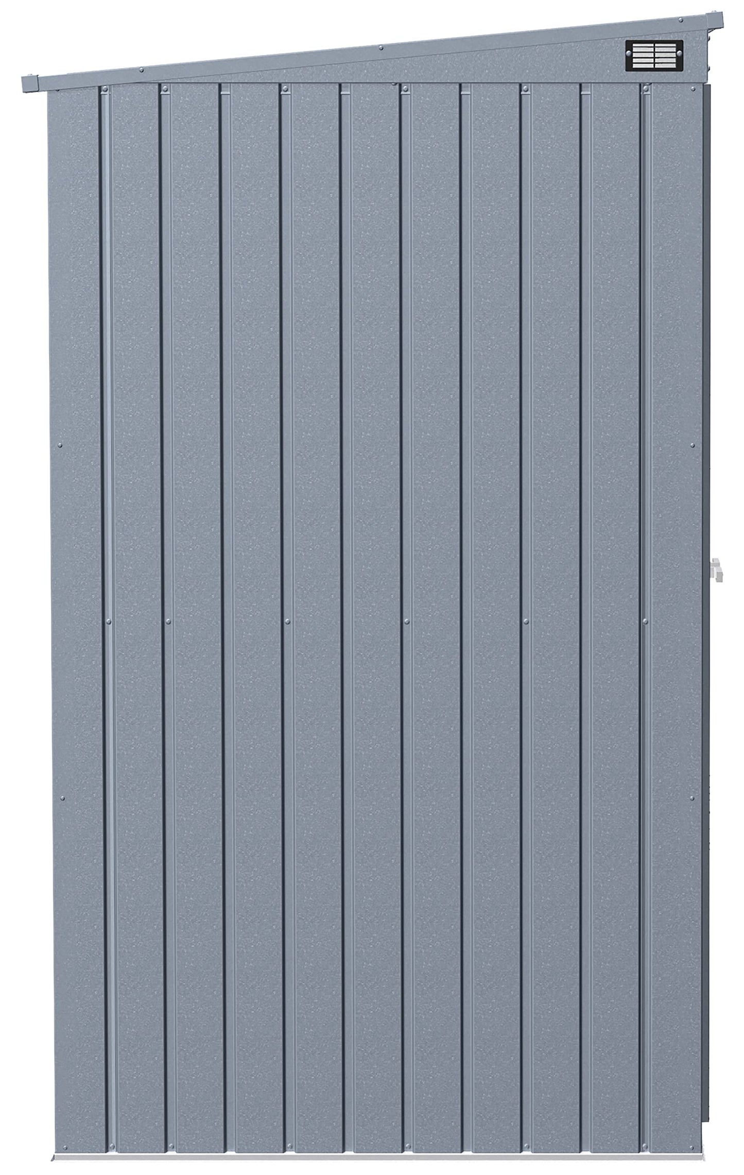 Arrow Shed Elite Hangar de rangement extérieur verrouillable en acier avec toit en pente Anthracite 2,4 x 1,2 m