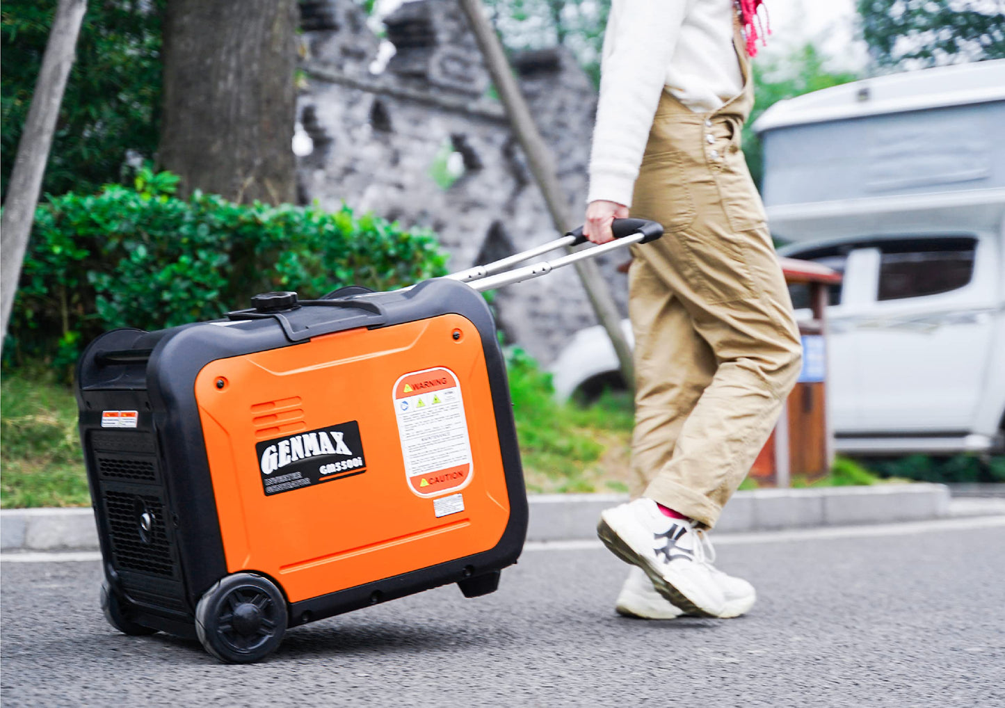 GENMAX GM5500i 500W Ultra-Quiet Gas Engine Portable Inverter Generator - EPA Compliant