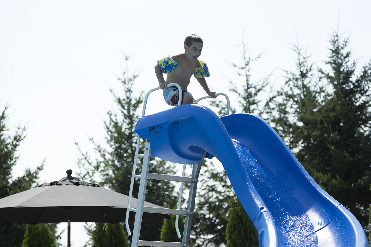 S.R. Smith 610-209-58110 Rogue2 Pool Slide, Taupe Right Curve Rogue2 Pool Slide610-209-58110