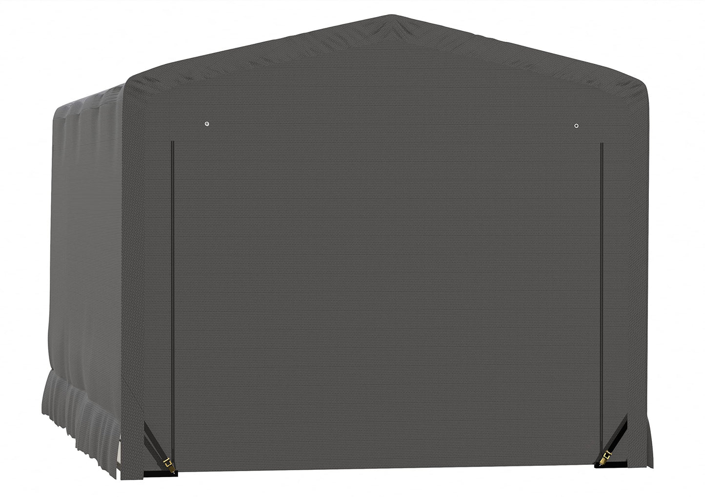 ShelterLogic ShelterTube Garage & Storage Shelter, 12' x 18' x 10' Heavy-Duty Steel Frame Wind and Snow-Load Rated Enclosure, Gray 12' x 18' x 10'