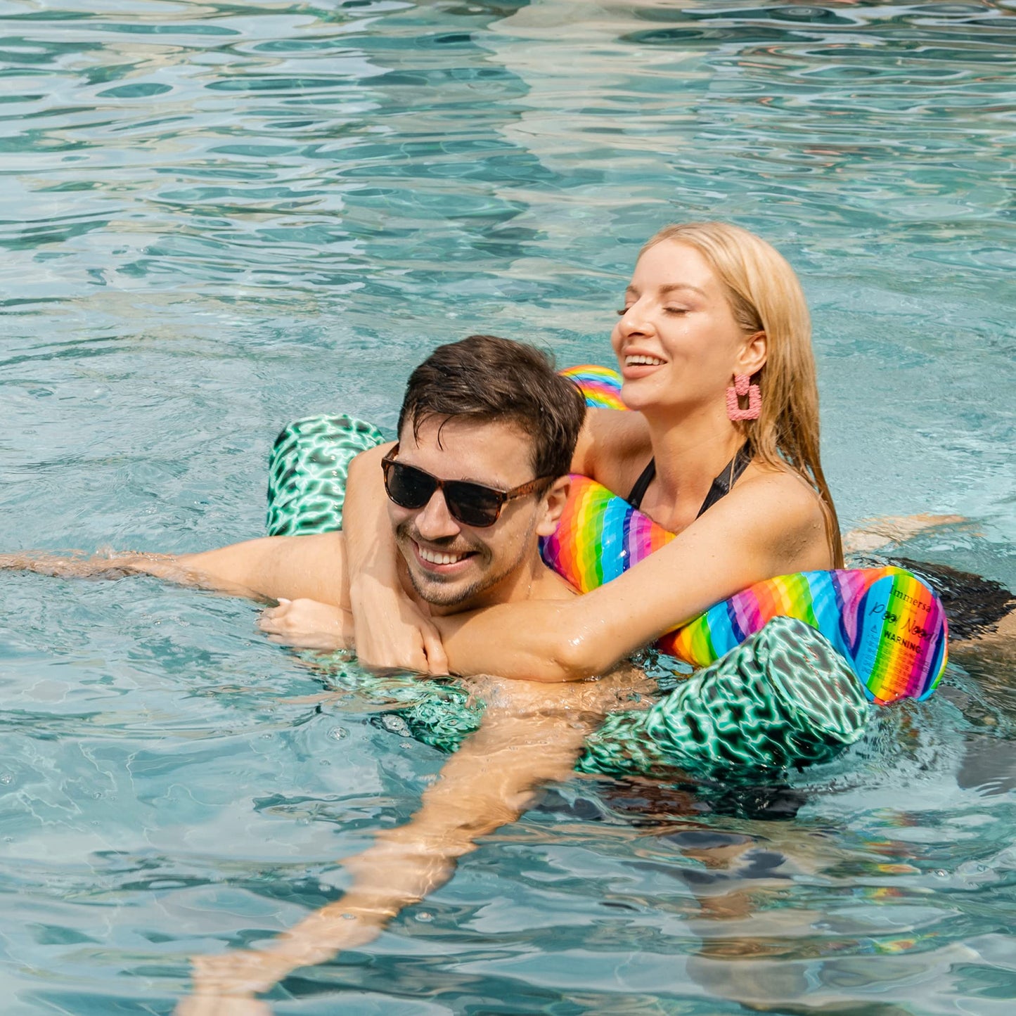 IMMERSA Jumbo Swimming Pool Noodles, Premium Water-Based Vinyl Coating and UV Resistant Soft Foam Noodles for Swimming and Floating, Lake Floats, Pool Floats for Adults and Kids. Lollipop
