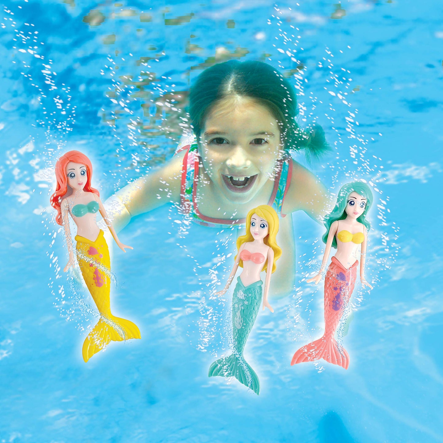 Banzai Dive Mermaids 4pc Colors May Vary 4 Mermaids