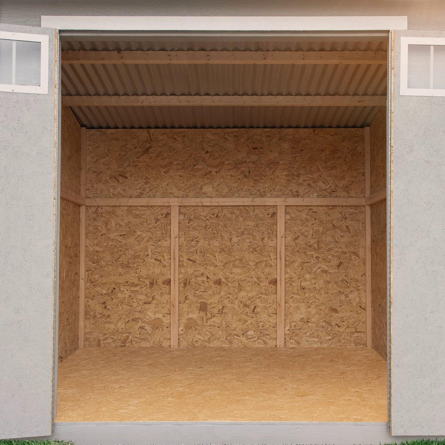 Handy Home Products Highland 8x6 Hangar de rangement en bois moderne