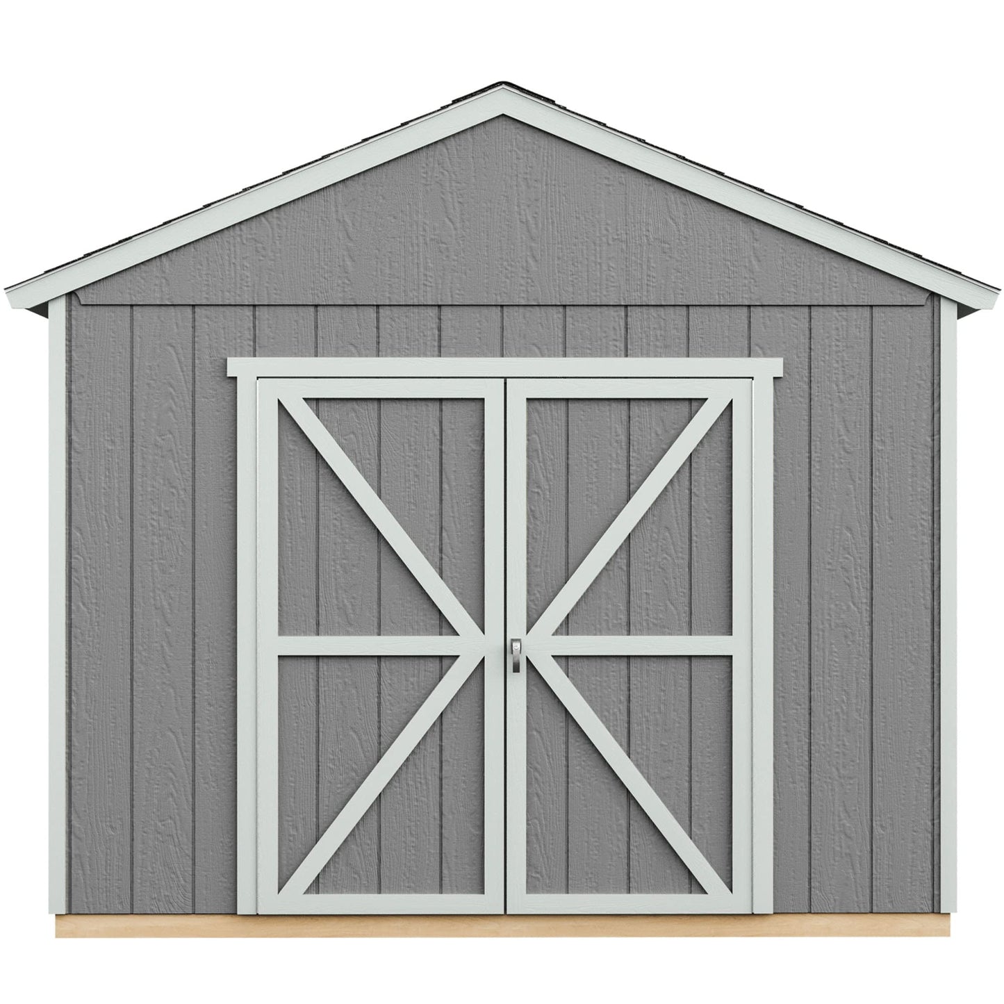 Handy Home Products Rookwood 10x8 Do-It-Yourself Wooden Storage Shed with Floor Brown
