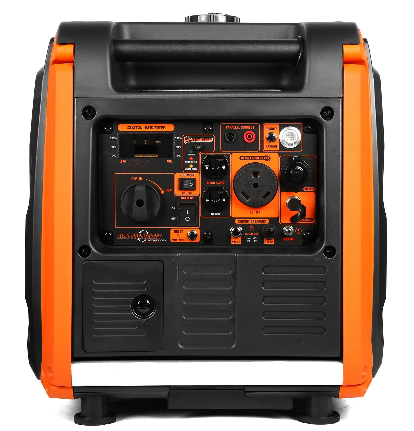 WEN DF452iX Super Quiet 4500-Watt Remote Electric Start Dual Fuel RV-Ready Portable Inverter Generator
