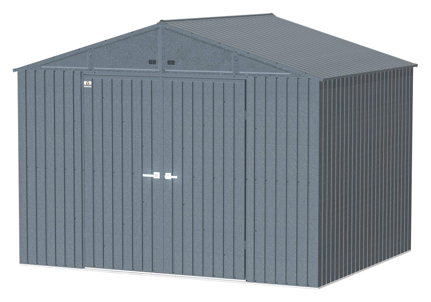 Arrow Shed Elite Hangar de rangement extérieur verrouillable en acier, 10' x 8', Anthracite