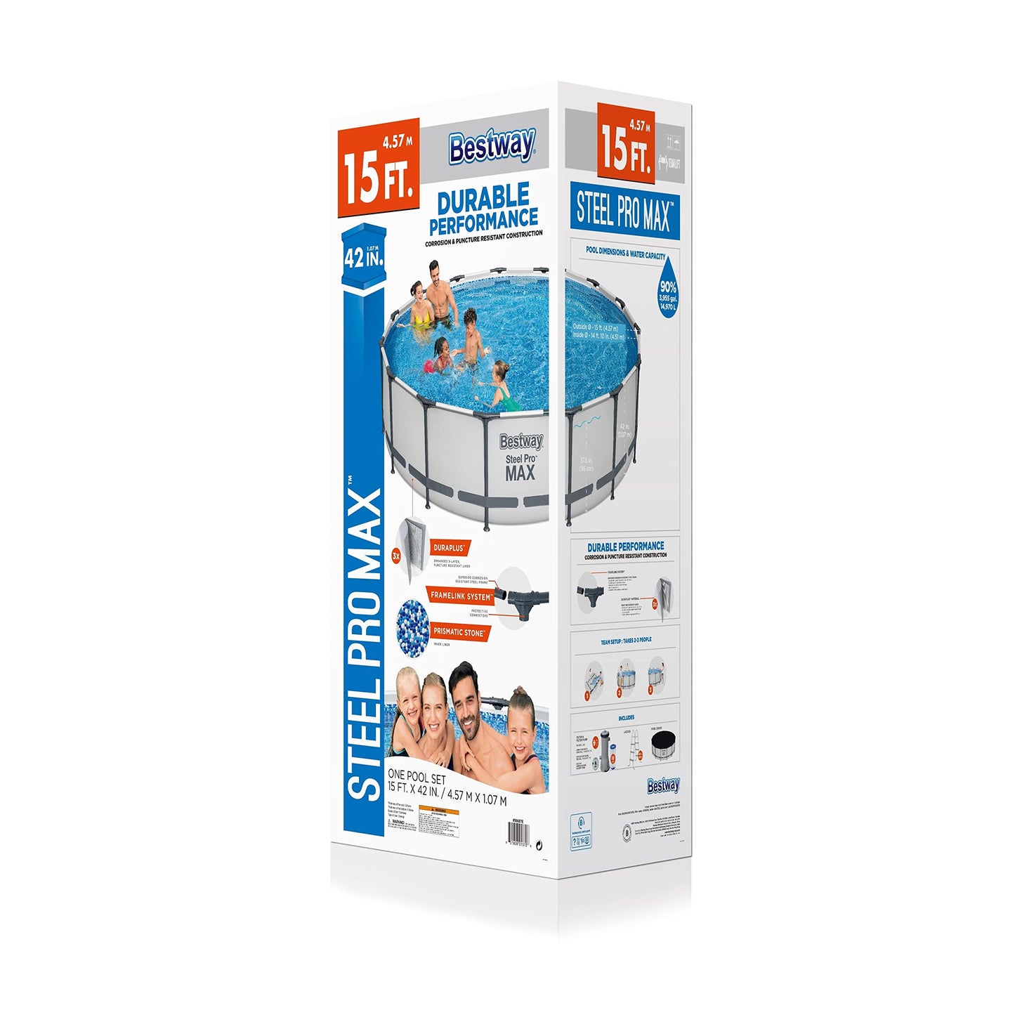 Bestway: Steel Pro MAX 15' X 42" Above Ground Pool Set