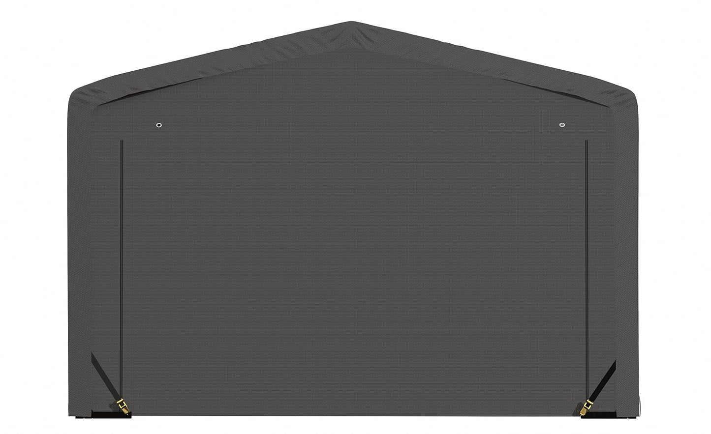 ShelterLogic ShelterTube Garage & Storage Shelter, 12' x 18' x 8' Heavy-Duty Steel Frame Wind and Snow-Load Rated Enclosure, Gray 12' x 18' x 8'