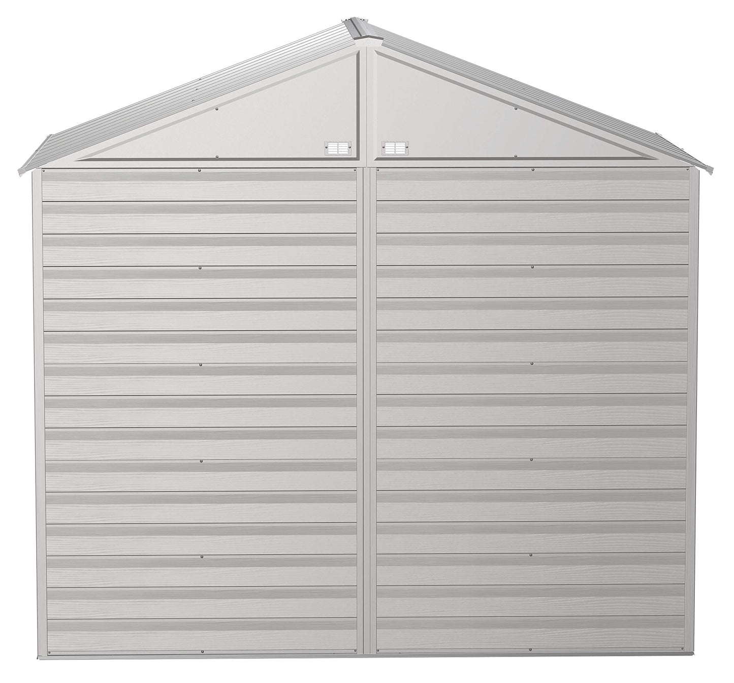 Arrow Shed Select 8' x 6' Outdoor Lockable Steel Storage Shed Building, Flute Grey