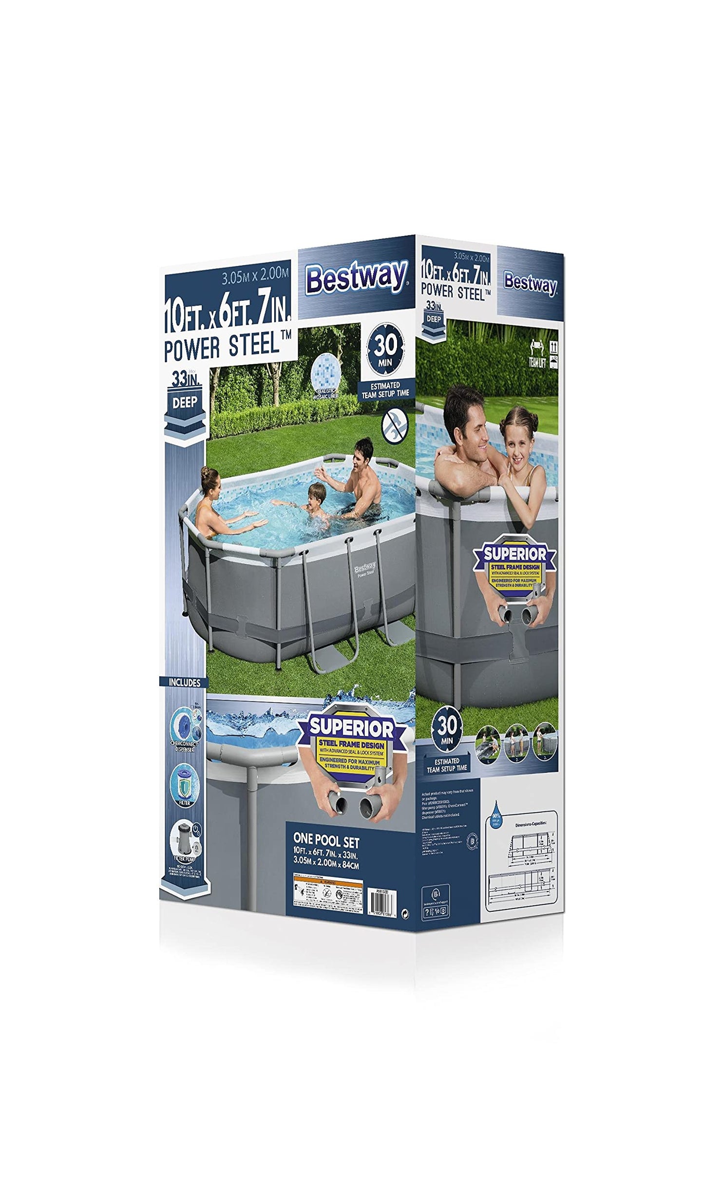 Bestway Oval Pool Set 10' x 6'7" x 33"