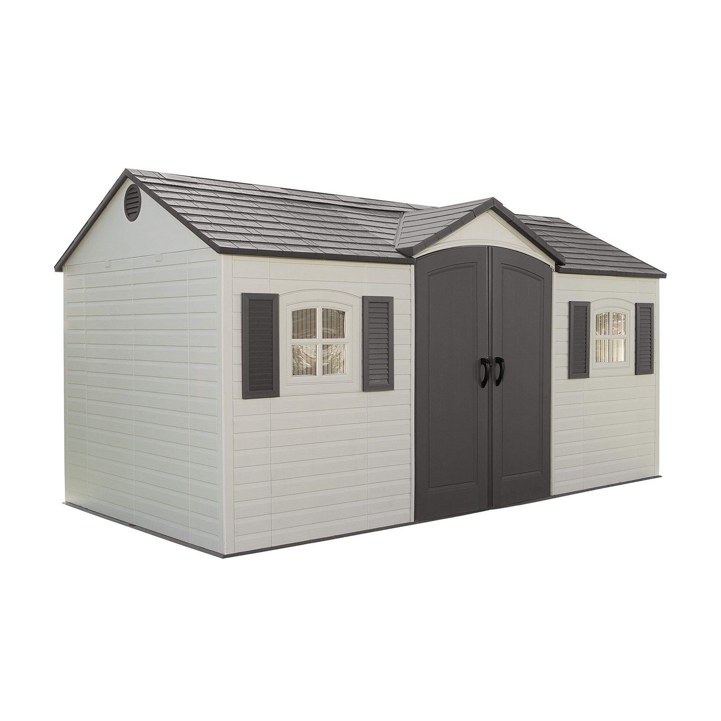 Lifetime 6446 Abri de rangement extérieur 8 x 15 pieds Sable du désert