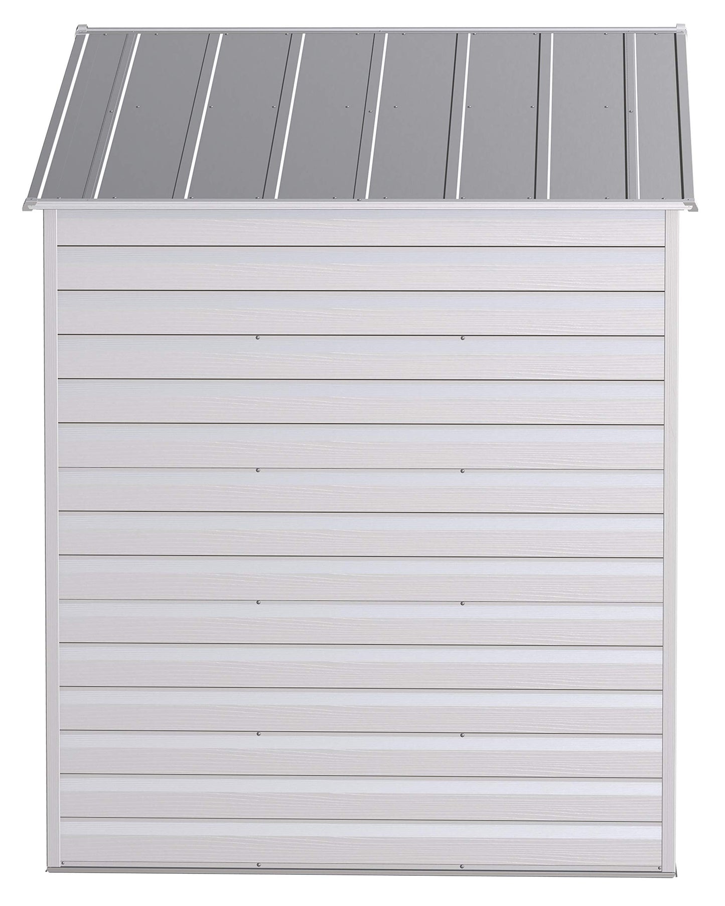 Arrow Shed Select 8' x 6' Outdoor Lockable Steel Storage Shed Building, Flute Grey