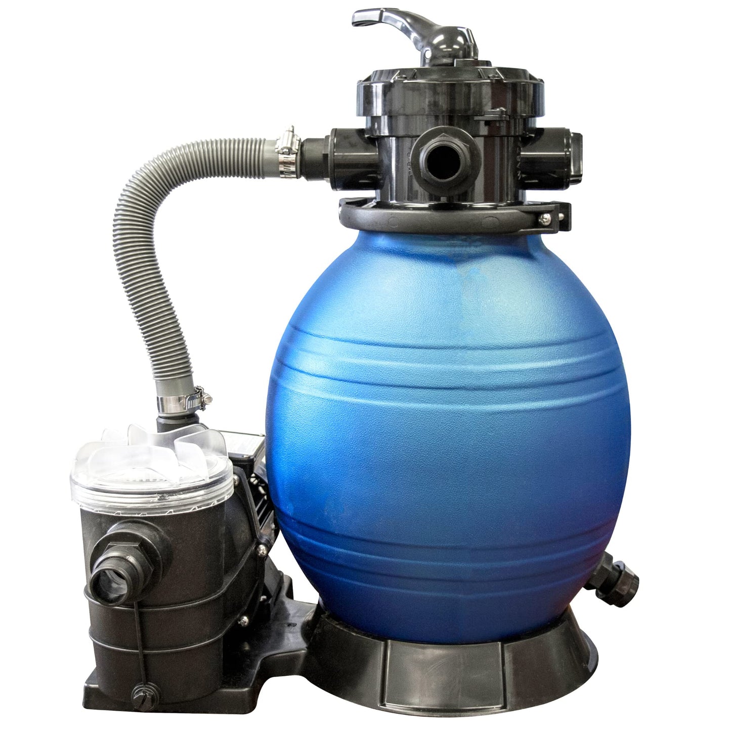 HYDROTOOLS By SWIMLINE Pool Sand Filter Pump For Above Ground & Inground Pool | 12 Inch Cleaner System 1/3 HP (0.3 THP) Horsepower 2220 GPH |For Pools Up To 9000 Gallons Intex Bestway Compatible 71233 12'' A/G Sand Filter Up To 9000 Gal