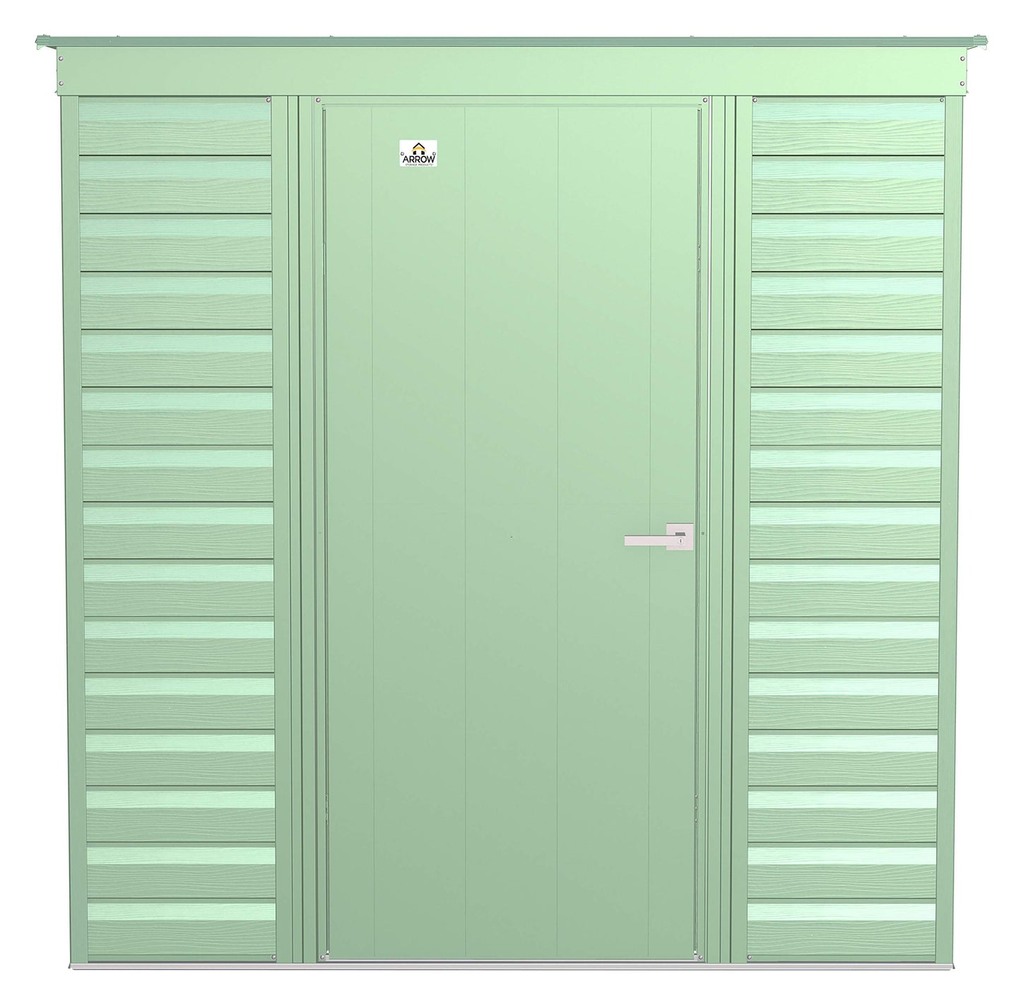 Arrow Shed Select Hangar de rangement extérieur verrouillable en acier, 6' x 4', vert sauge