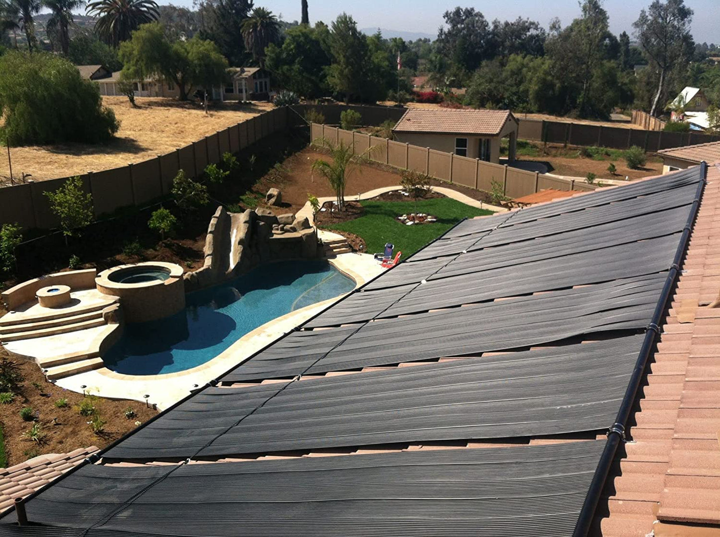 SolarPoolSupply High-Performance Solar Pool Heater Panel - 15-20 Year Life Expectancy, Extreme Durability, Easy Install, High-Heat Performance (2' X 10' / 1.5" I.D. Header) 2' X 10' / 1.5" Header