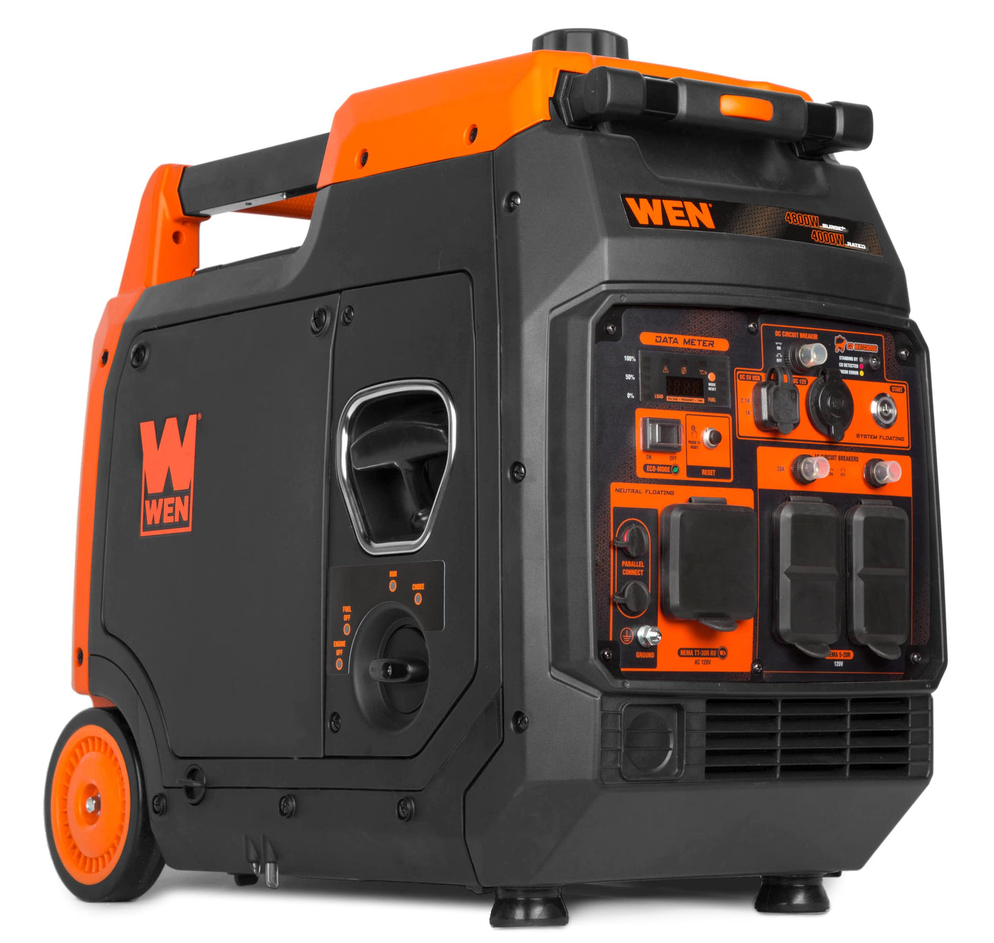 WEN 4800-Watt CO Sensor Portable Inverter Generator with Electric Start