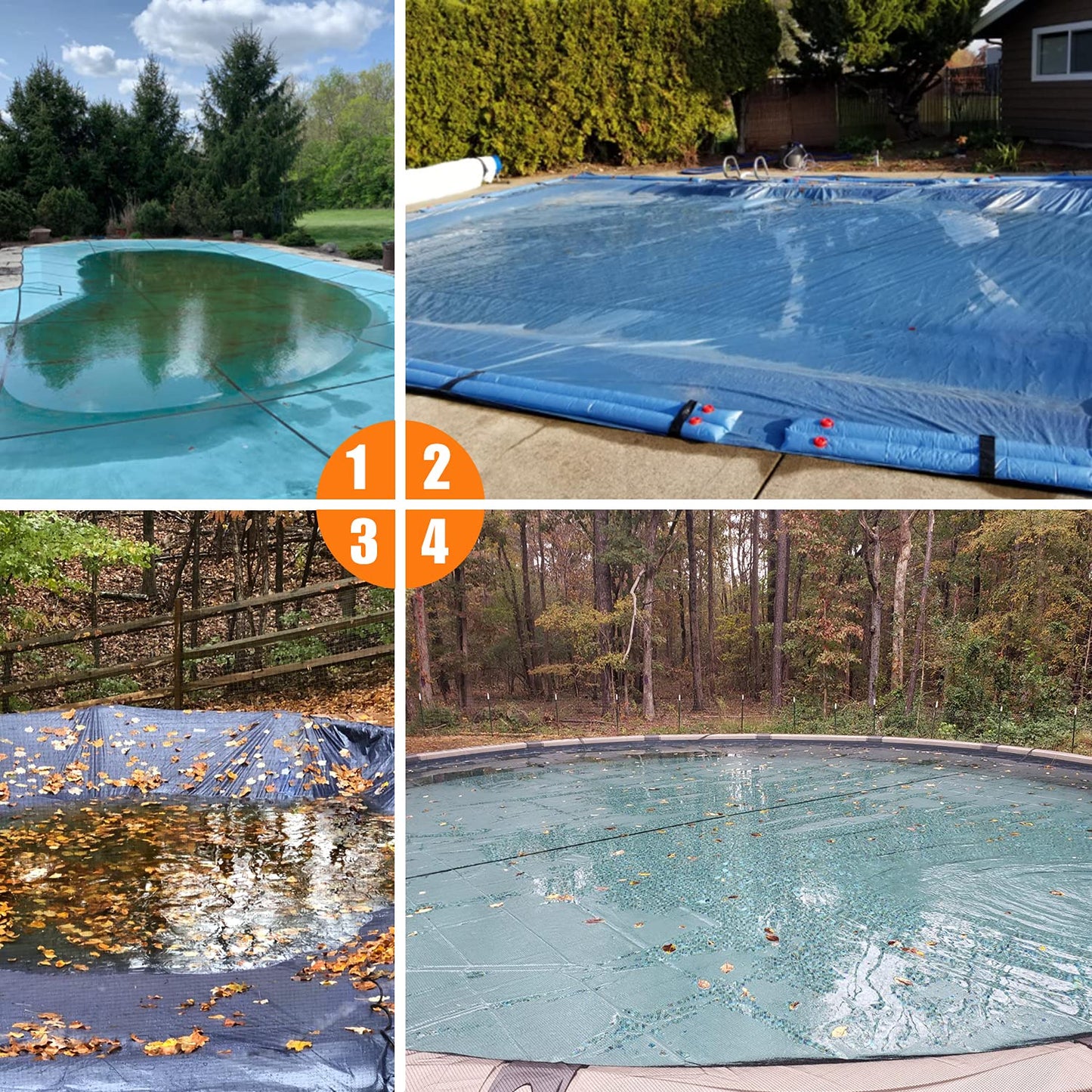EDOU DIRECT Submersible Pool Cover Pump Black Edition | HEAVY DUTY | 850 GPH Max Flow | 75 W | Includes 16' Kink-proof Drainage Hose, 2 Adapters | Ideal for draining from above ground & inground pools