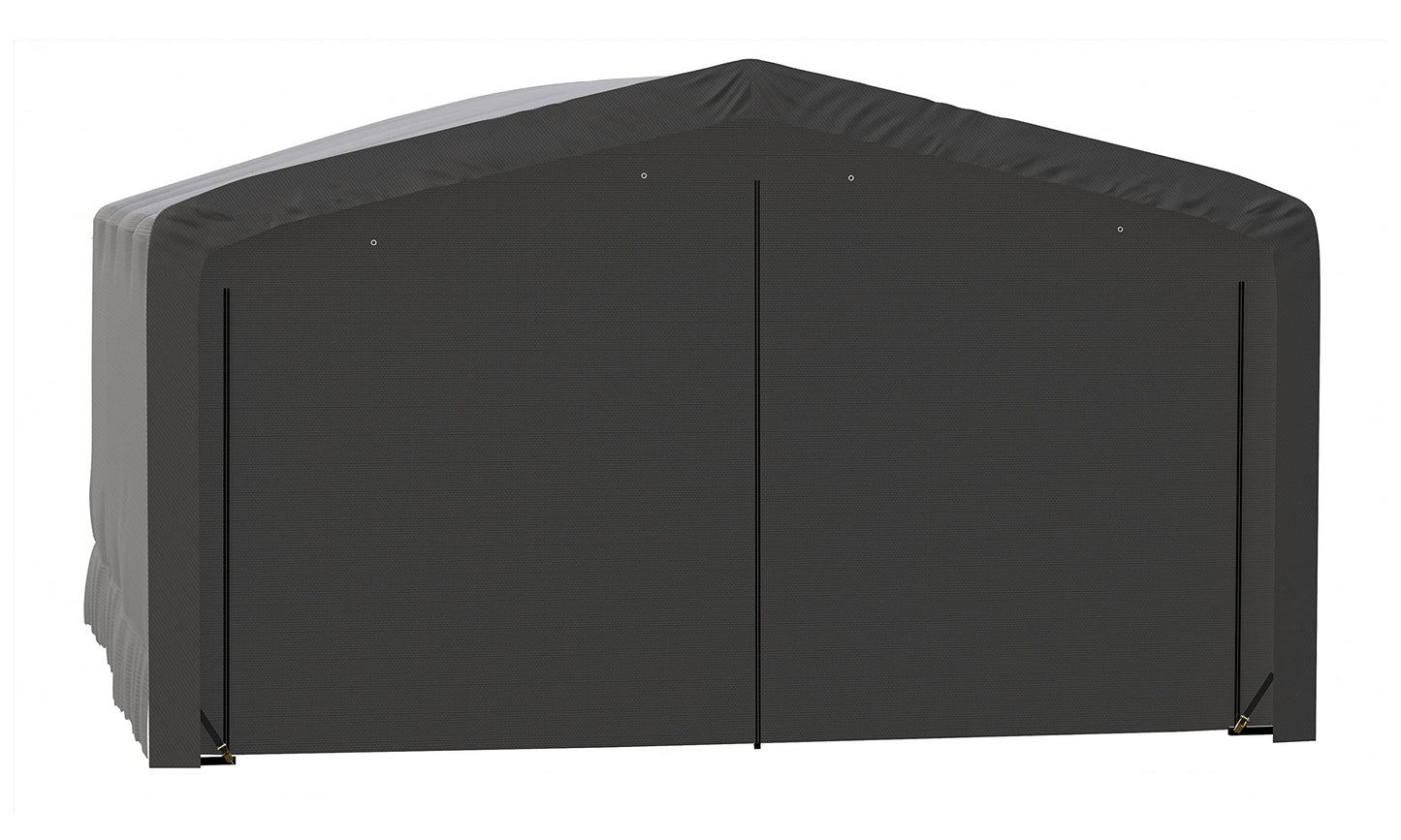ShelterLogic ShelterTube Abri de garage et de stockage, 20' x 18' x 12', cadre en acier robuste, boîtier résistant au vent et à la neige, gris 20' x 18' x 12'