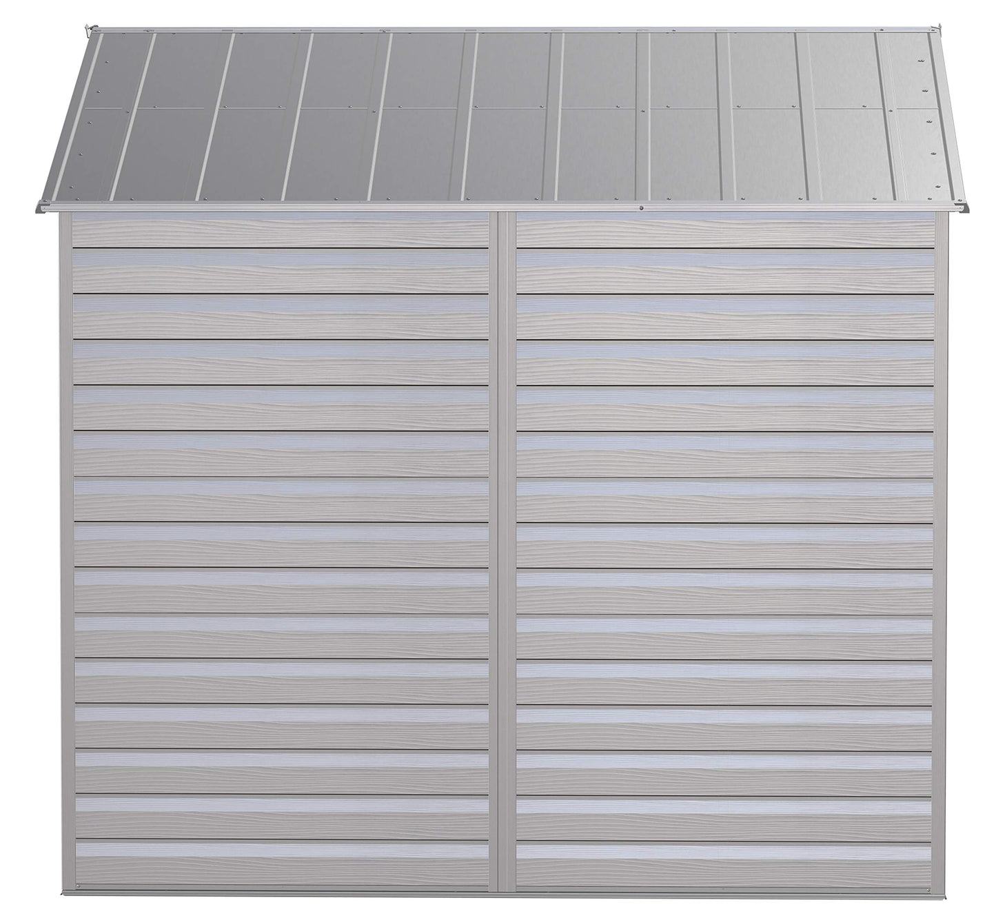 Arrow Shed Select Hangar de rangement extérieur verrouillable en acier, 8' x 8', gris flûte