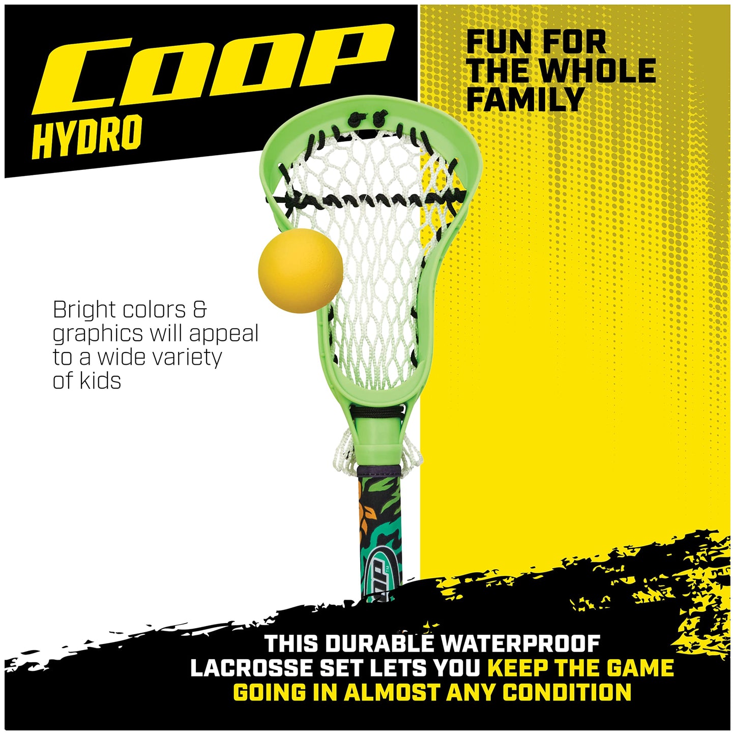 COOP Hydro Lacrosse, Green, Outdoor Games For Adults & Kids