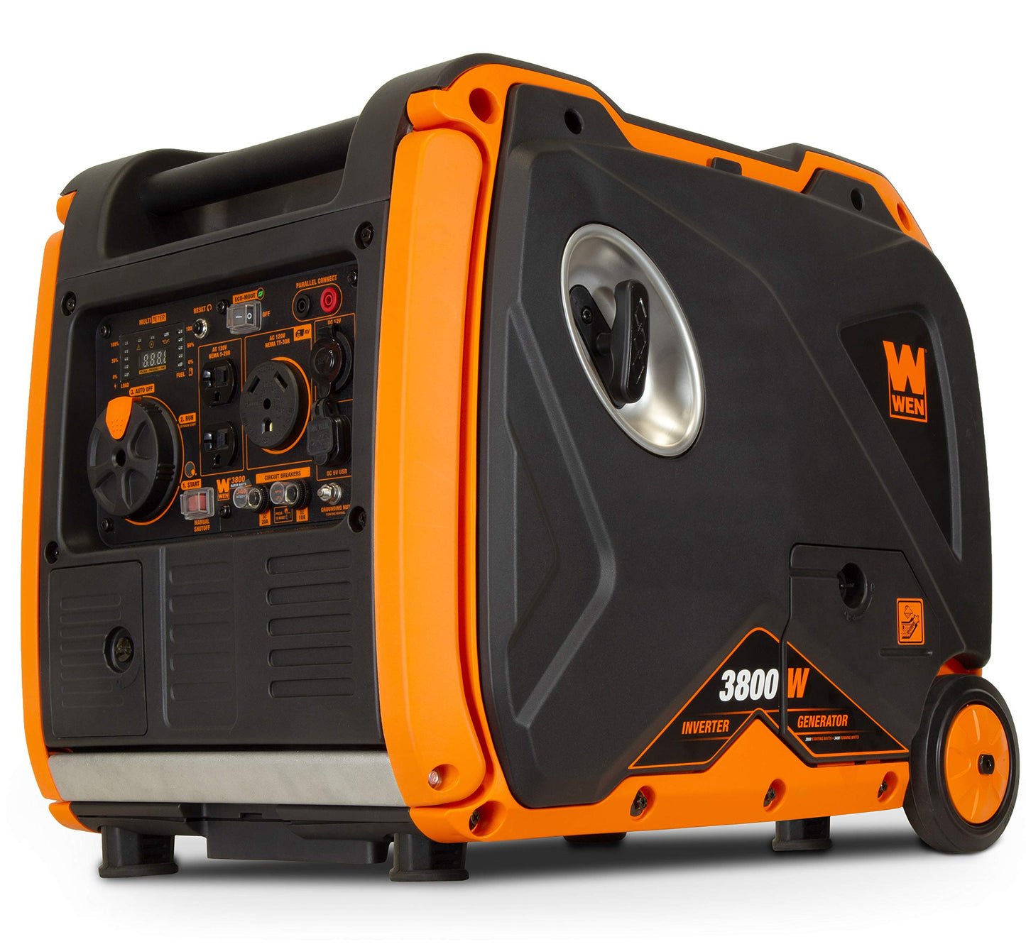 WEN 56380i Super Quiet 3800-Watt RV-Ready Portable Inverter Generator with Fuel Shut-Off and Electric Start 3800 Watt
