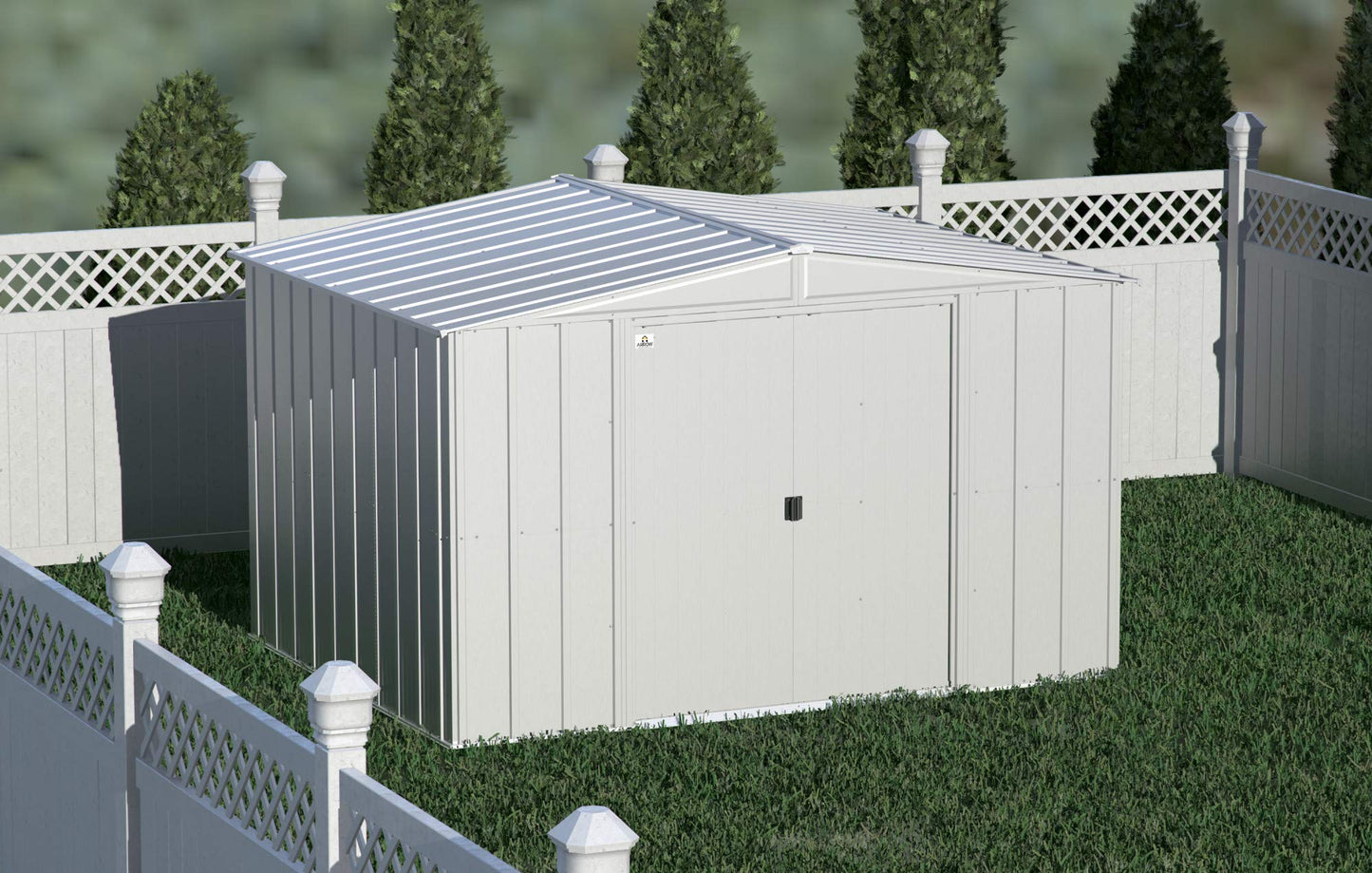 Arrow Shed Classic Hangar de rangement extérieur en acier cadenassable 10' x 8'