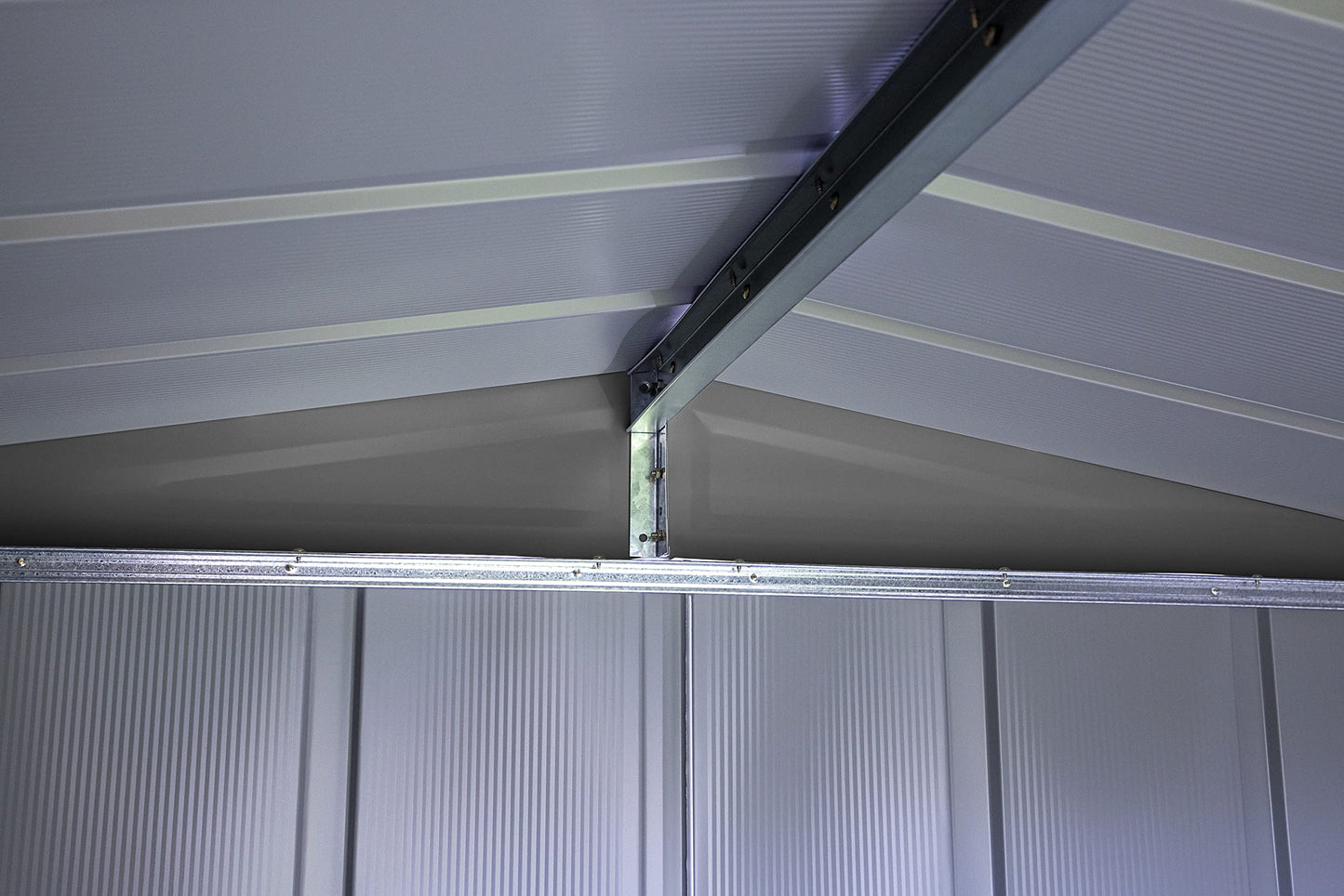 Arrow Shed Classic 6' x 7' Hangar de rangement extérieur cadenassable en acier Charbon de bois 6' x 7'