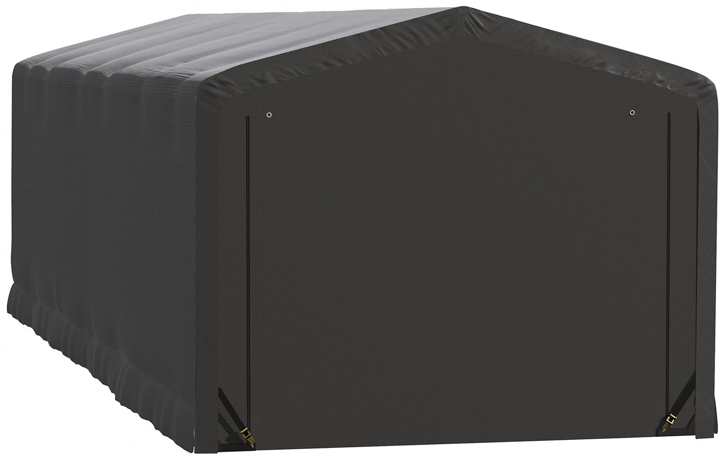 ShelterLogic ShelterTube Garage & Storage Shelter, 10' x 27' x 8' Heavy-Duty Steel Frame Wind and Snow-Load Rated Enclosure, Gray 10' x 27' x 8'