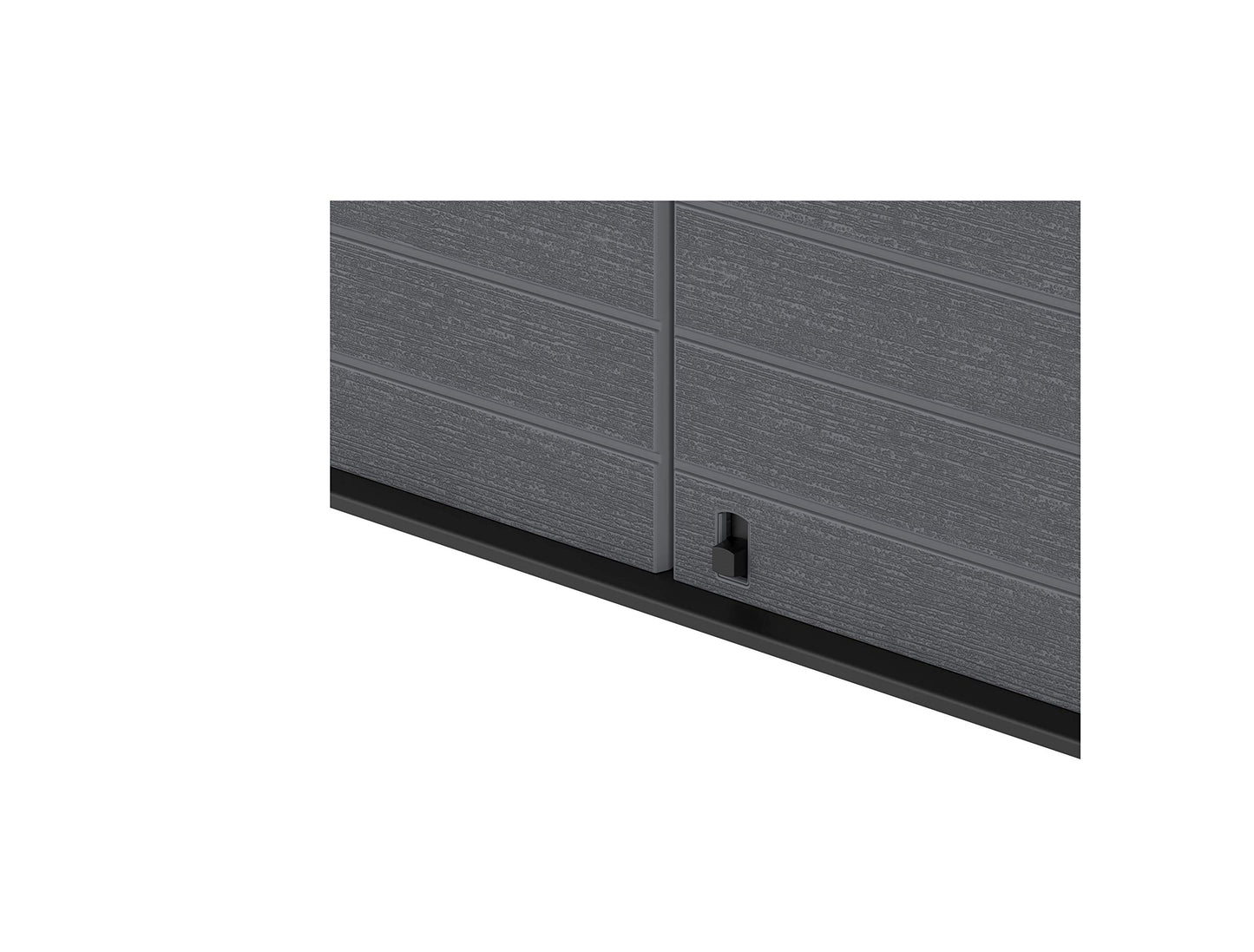 Duramax Cedargrain StoreAway Abri de Jardin en Plastique 1200 L/Couvercle Plat – Abri de Rangement extérieur pour vélo – Construction Durable et Solide – Idéal pour Outils, vélos, BBQ et 2 Poubelles de 240 L, 145 x 85 x 125 cm, Gris