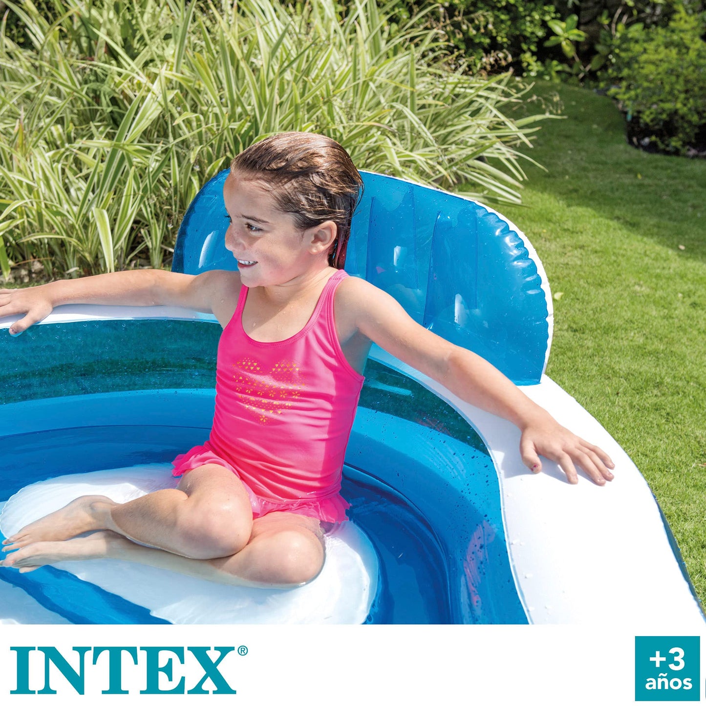 INTEX Swim Center Family Inflatable Pool, 90" x 90" x 26"