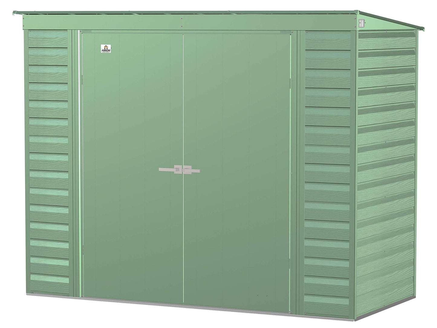 Arrow Shed Select Hangar de rangement extérieur verrouillable en acier, 8' x 4', vert sauge