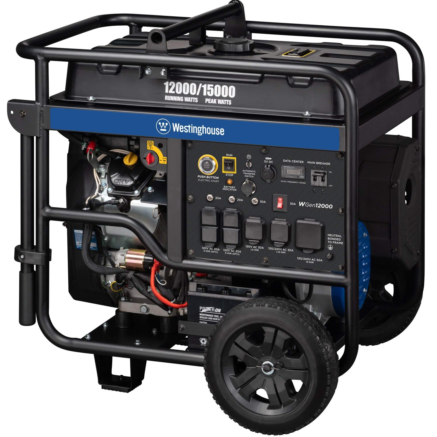 Westinghouse Outdoor Power Equipment 15000 Peak Watt Home Backup Portable Generator with Remote Start