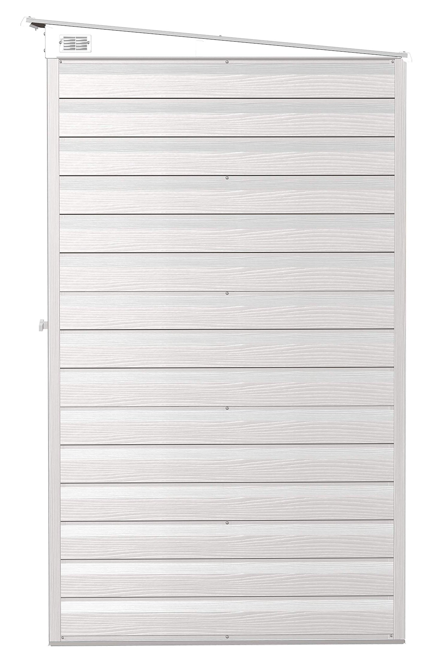 Arrow Shed Select 8' x 4' Outdoor Lockable Steel Storage Shed Building, Flute Grey