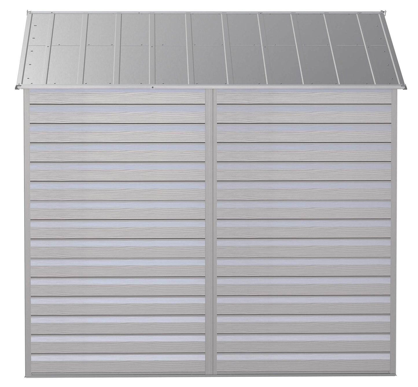 Arrow Shed Select Hangar de rangement extérieur verrouillable en acier, 8' x 8', gris flûte