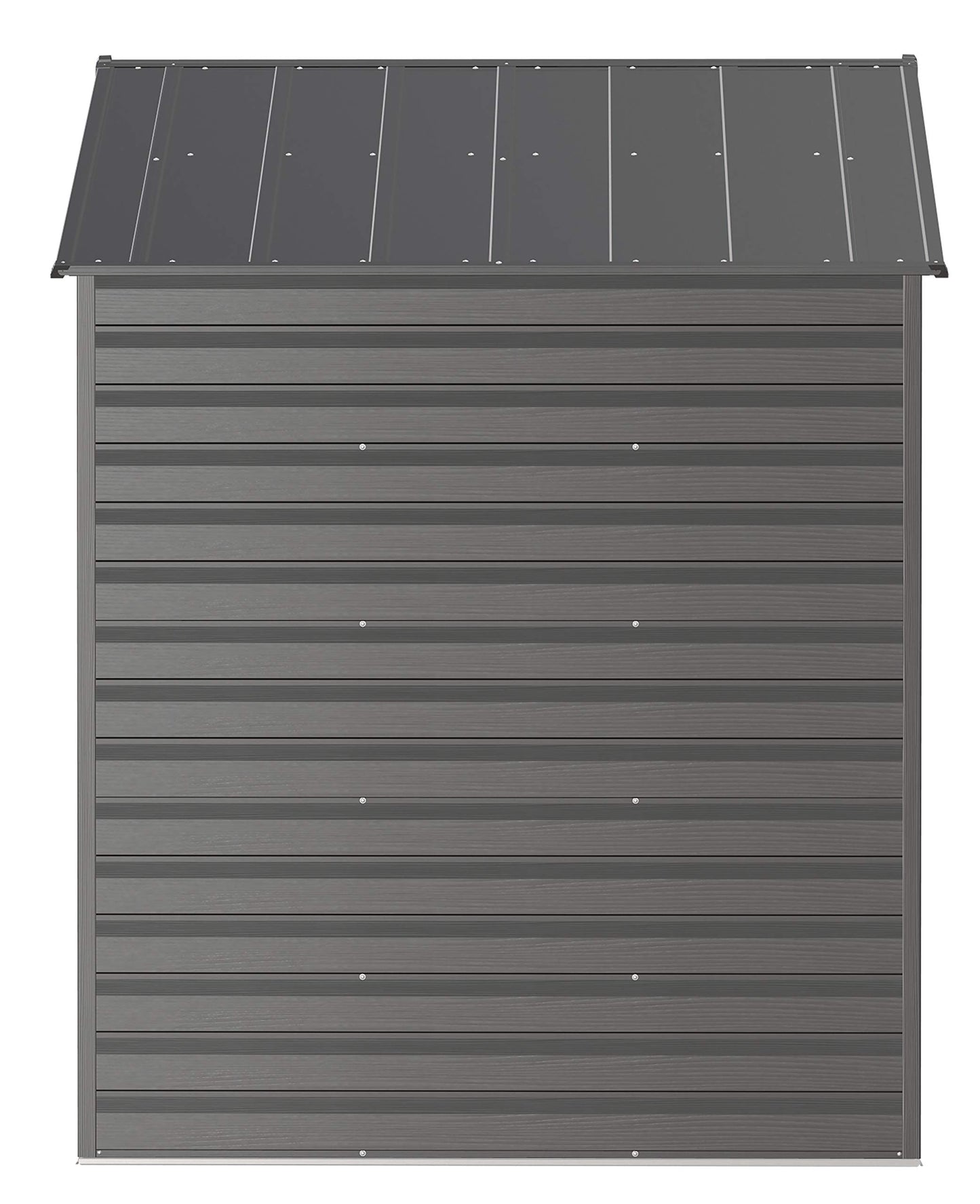 Arrow Shed Select Hangar de rangement extérieur verrouillable en acier, 8' x 6', charbon de bois