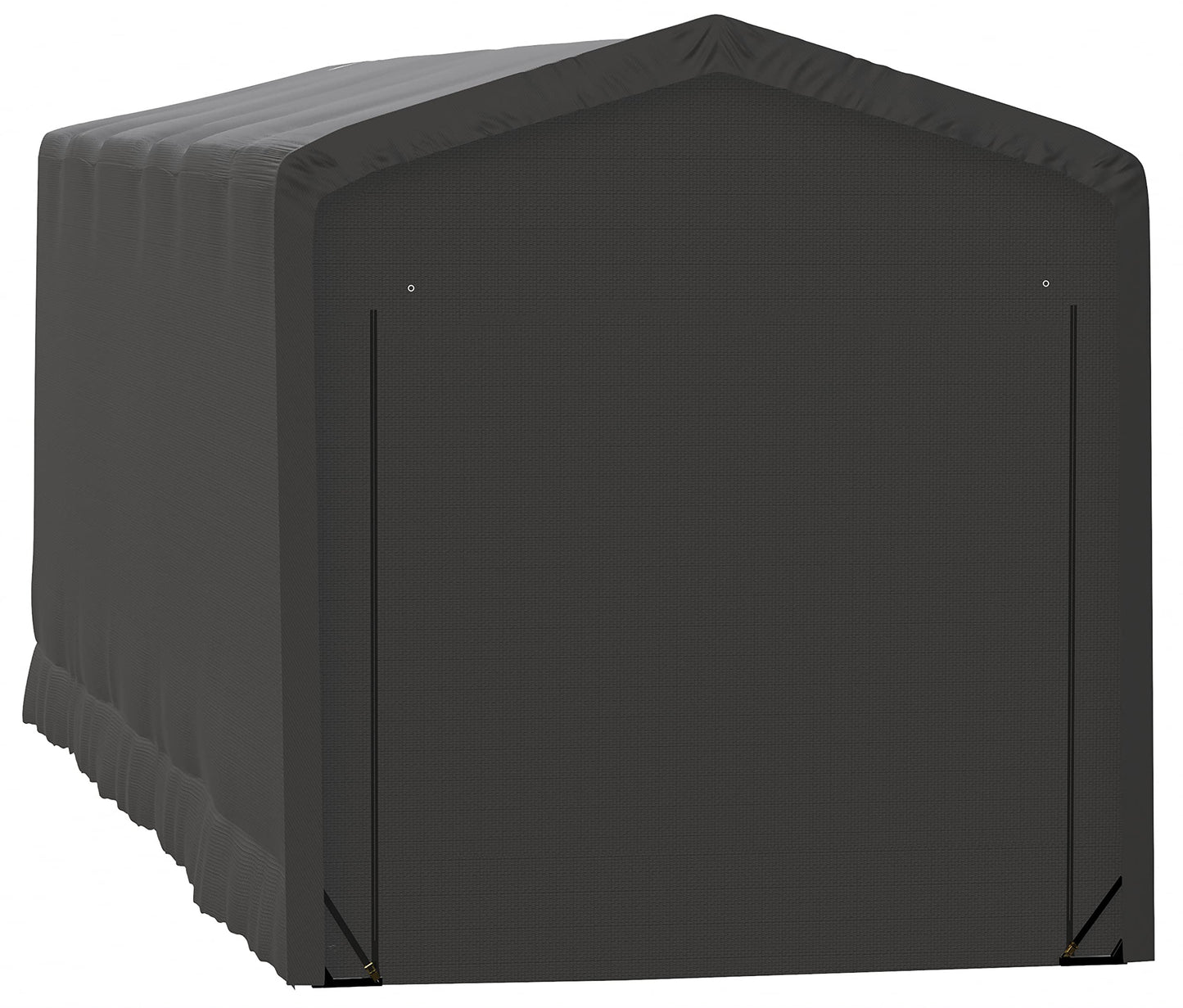 ShelterLogic ShelterTube Garage & Storage Shelter, 14' x 40' x 16' Heavy-Duty Steel Frame Wind and Snow-Load Rated Enclosure, Gray 14' x 40' x 16'