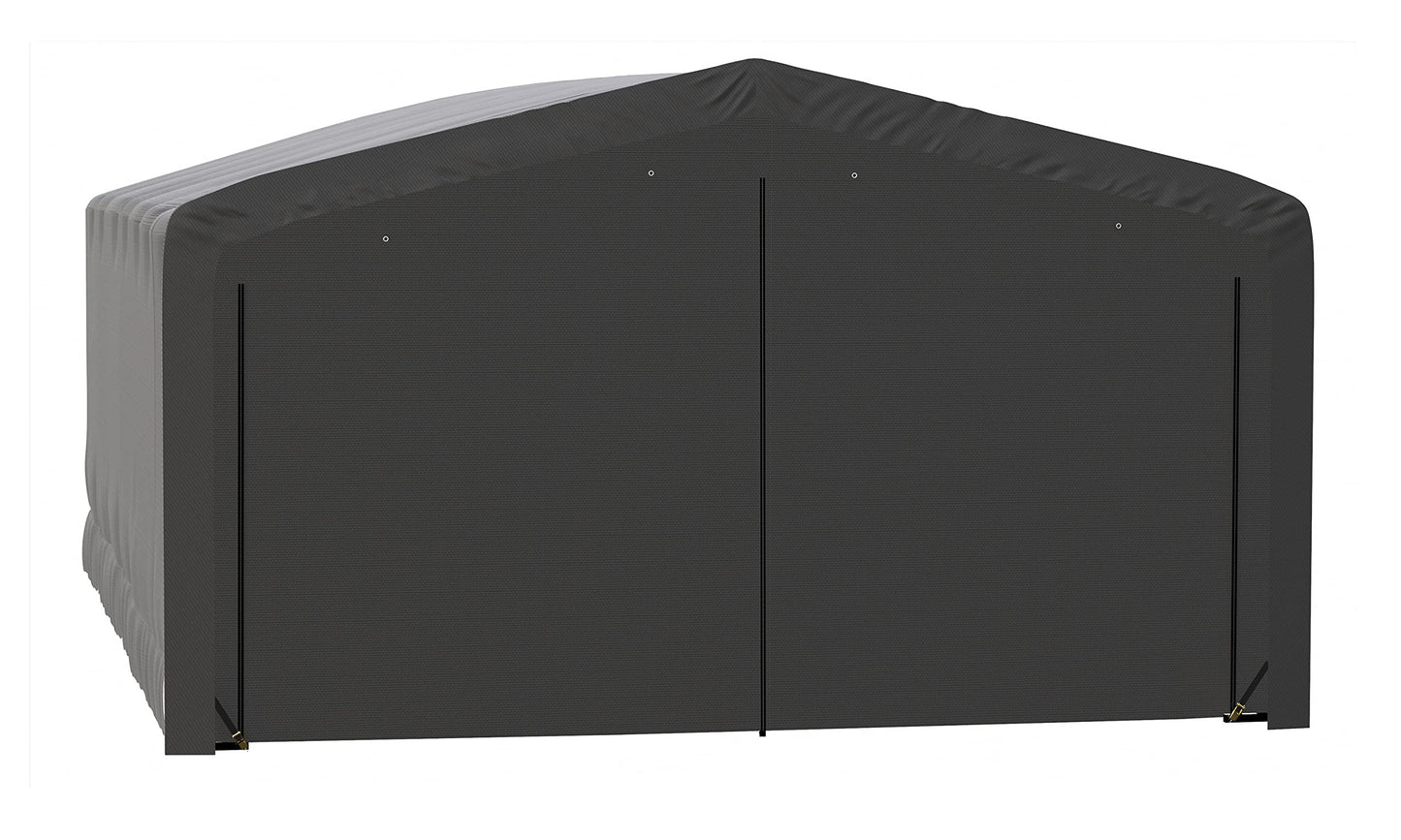 ShelterLogic ShelterTube Garage & Storage Shelter, 20' x 27' x 12' Heavy-Duty Steel Frame Wind and Snow-Load Rated Enclosure, Gray 20' x 27' x 12'