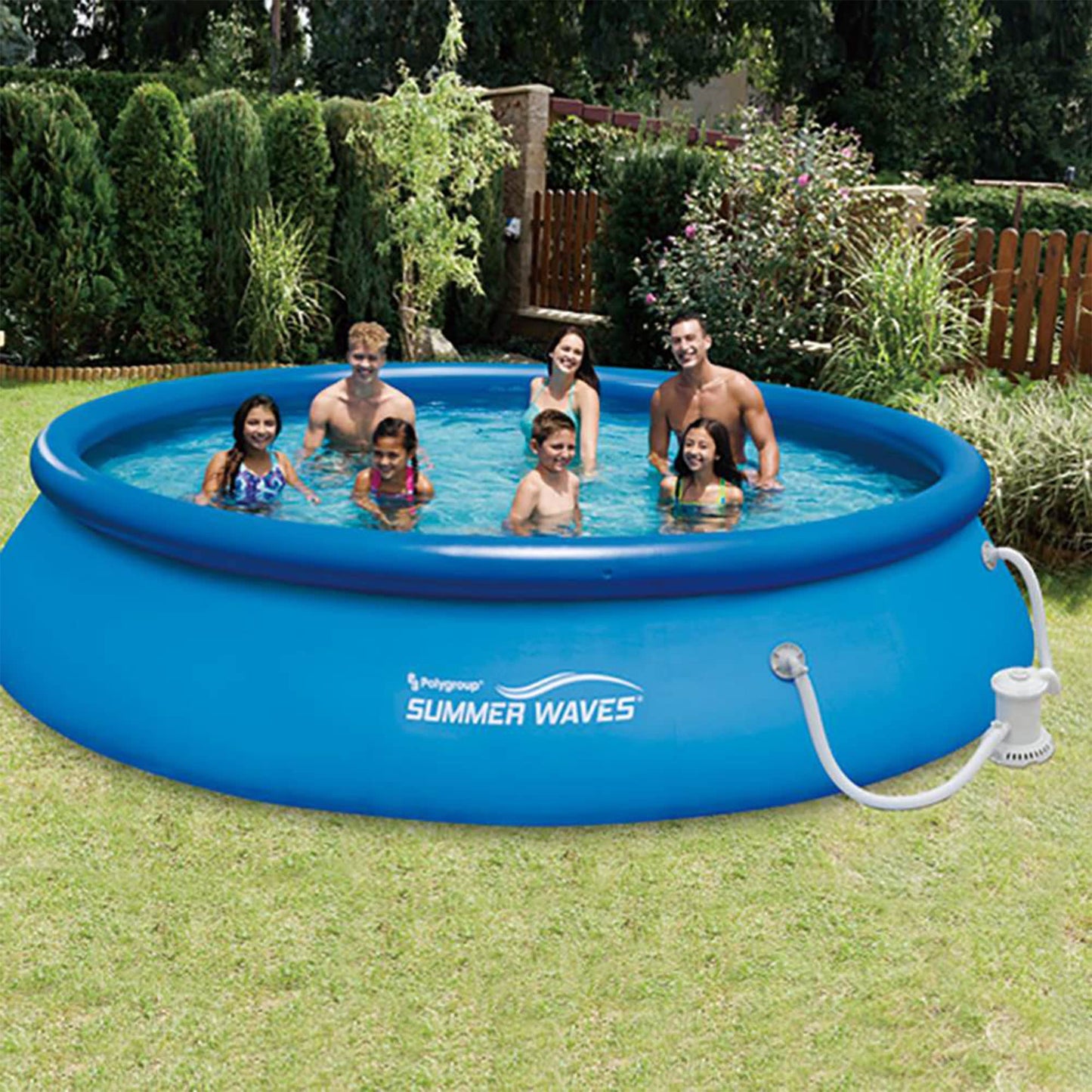Summer Waves Quick Set Inflatable Pool with Filter Pump, 15' x 36"
