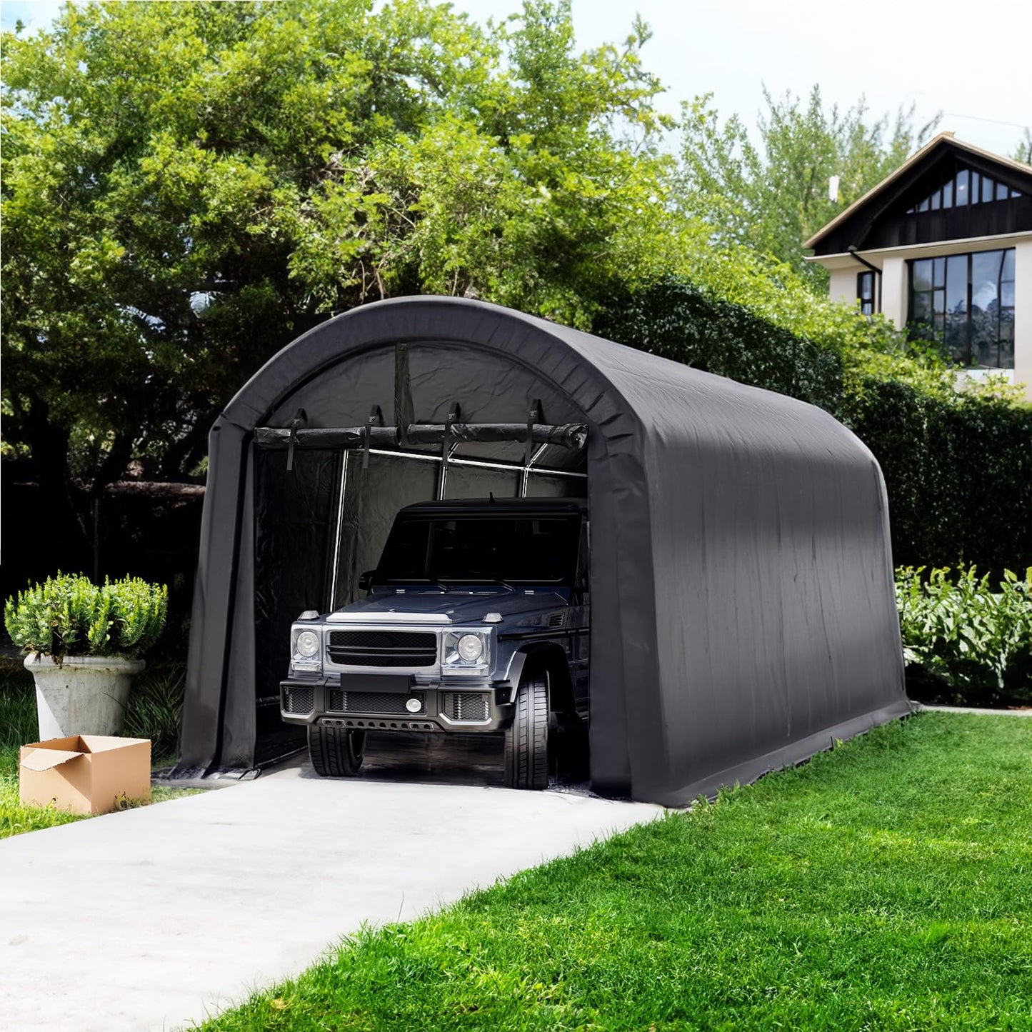 UDPATIO 10 x 20 ft Carport, Heavy Duty Shelter, Outdoor Portable Storage Tent with Sunshade Waterproof Thick Canopy Cover 10x20 FT