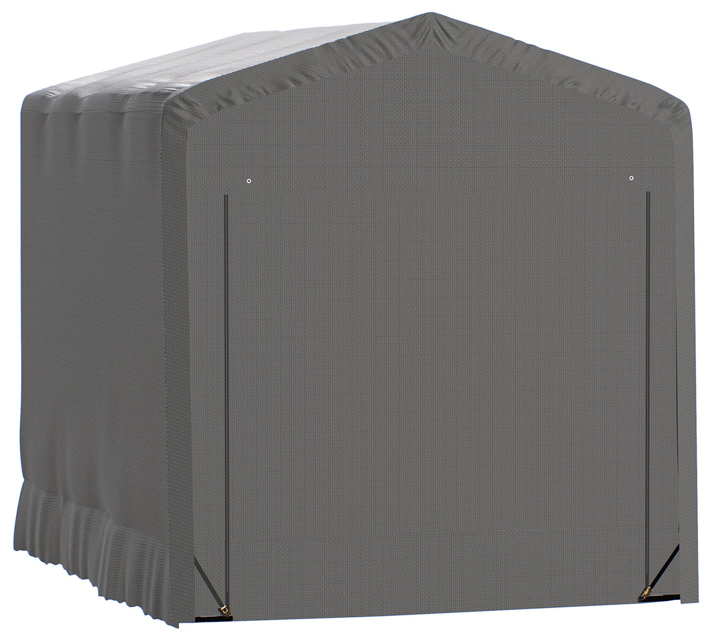 ShelterLogic ShelterTube Abri de garage et de rangement, 14' x 18' x 16', cadre en acier robuste, boîtier résistant au vent et à la neige, gris 14' x 18' x 16'