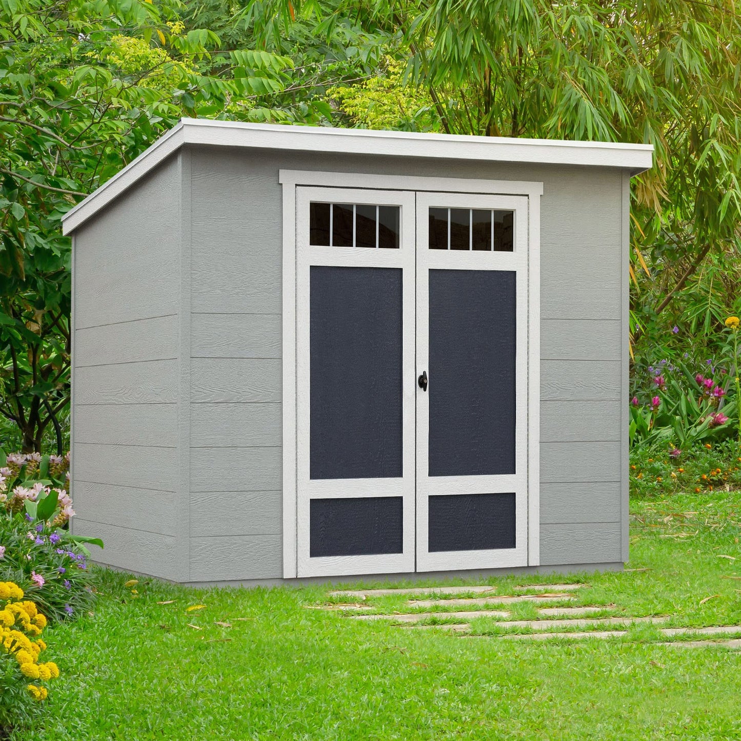 Handy Home Products Highland 8x6 Hangar de rangement en bois moderne