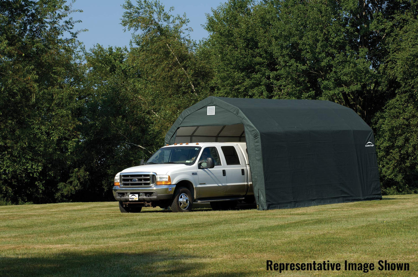 ShelterLogic 90154 Vert 12'x24'x11' Abri de grange 12' x 24' x 11'