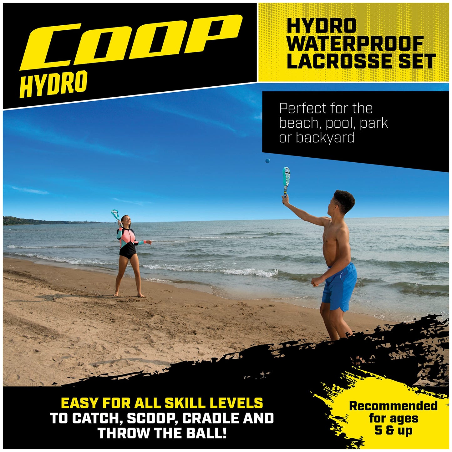 COOP Hydro Lacrosse, Green, Outdoor Games For Adults & Kids