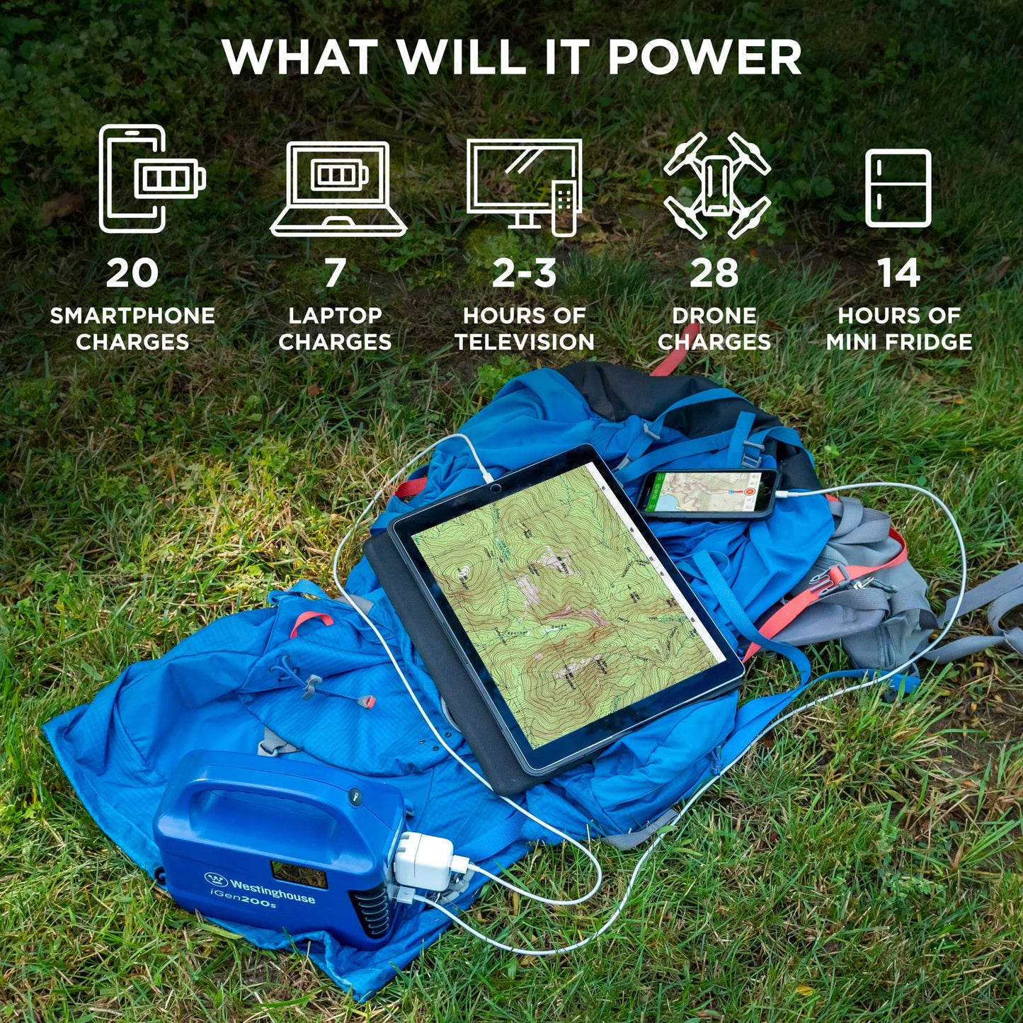 Westinghouse iGen200s 194Wh 300 Peak Watt Portable Power Station and Solar Generator