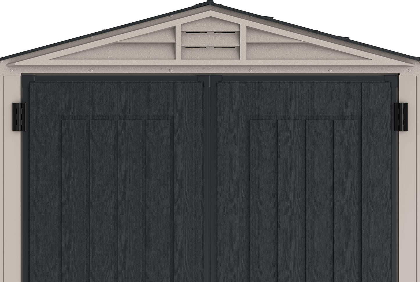 Duramax 35525 Yarmate Plus Abri de rangement extérieur en vinyle Adobe/gris