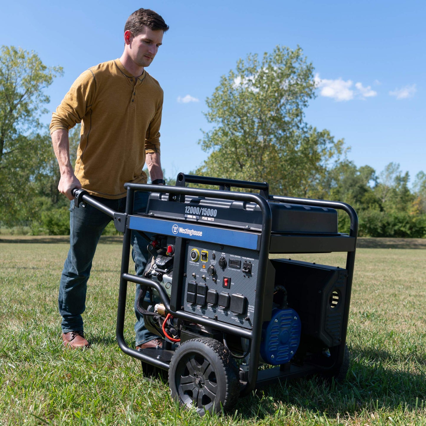 Westinghouse Outdoor Power Equipment 15000 Peak Watt Home Backup Portable Generator with Remote Start