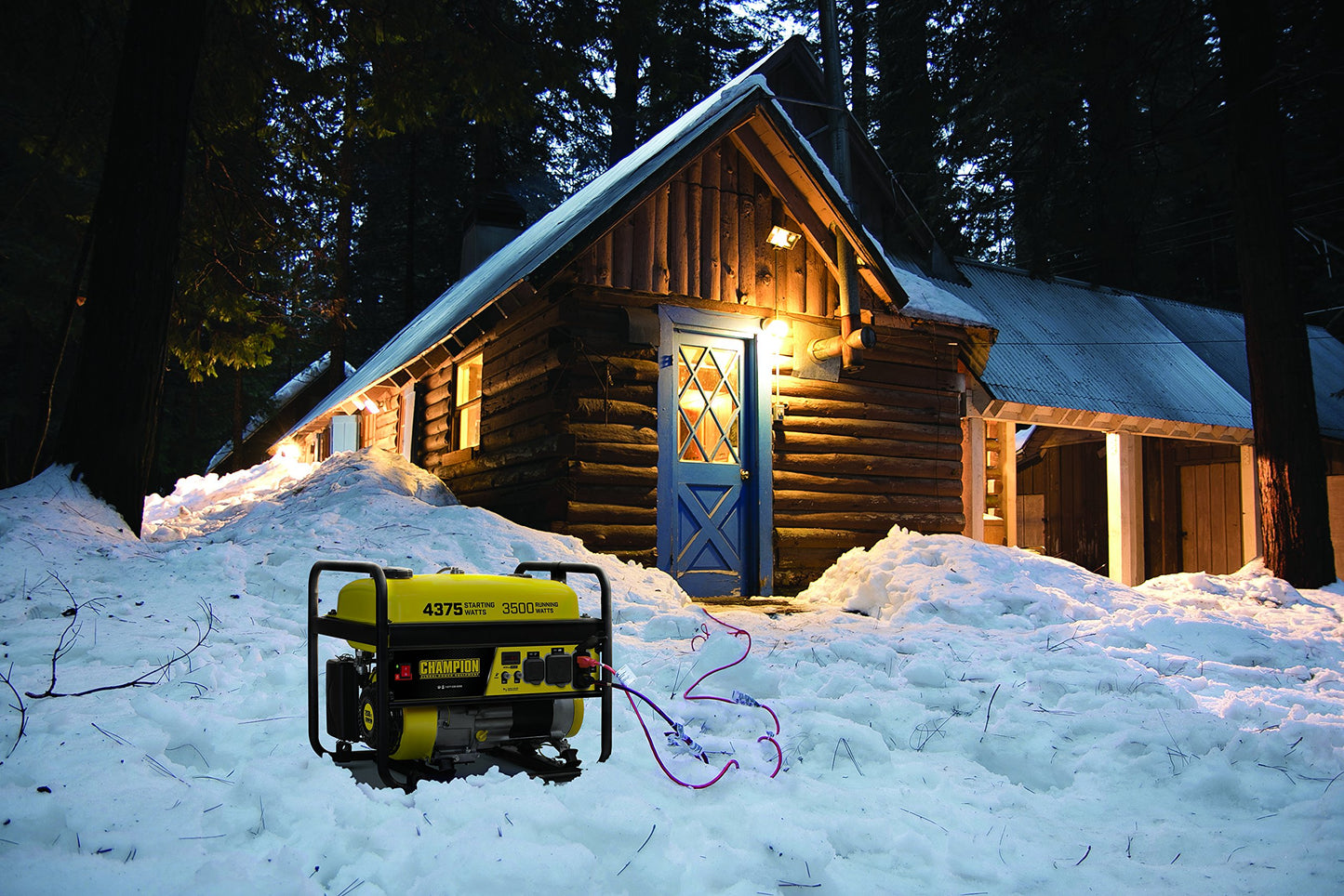 Champion Power Equipment 100555 4375/3500-Watt RV Ready Portable Generator, CARB 3500-Watt + Manual Start